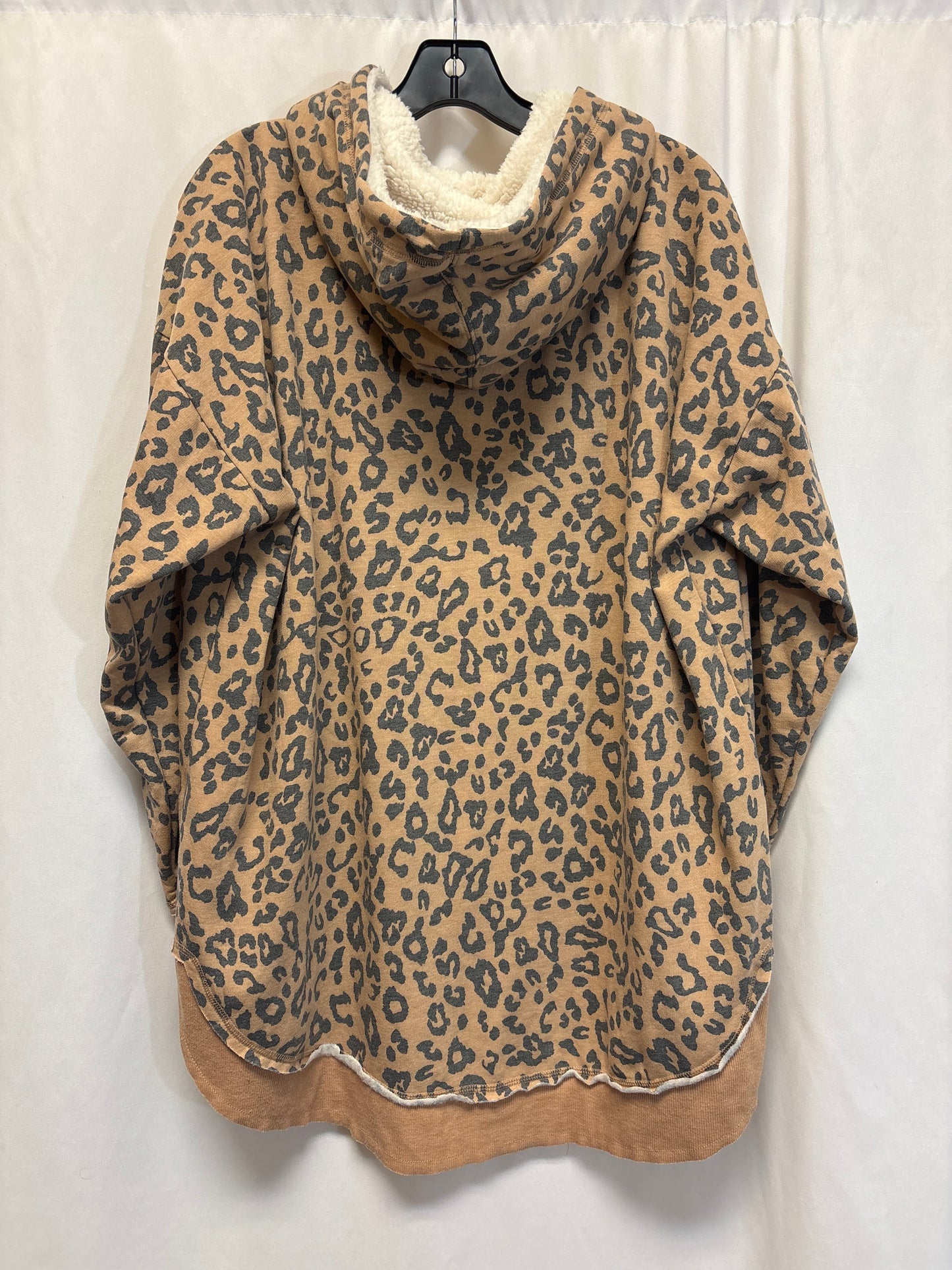 Sweatshirt Hoodie By Maurices In Animal Print, Size: 1x