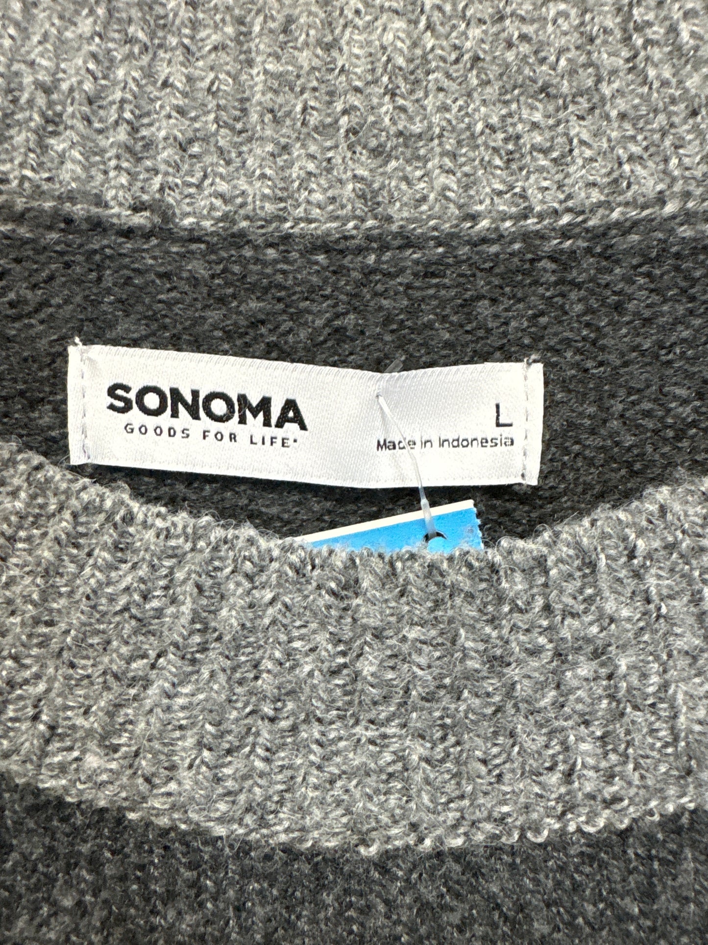 Sweater By Sonoma In Grey, Size: L