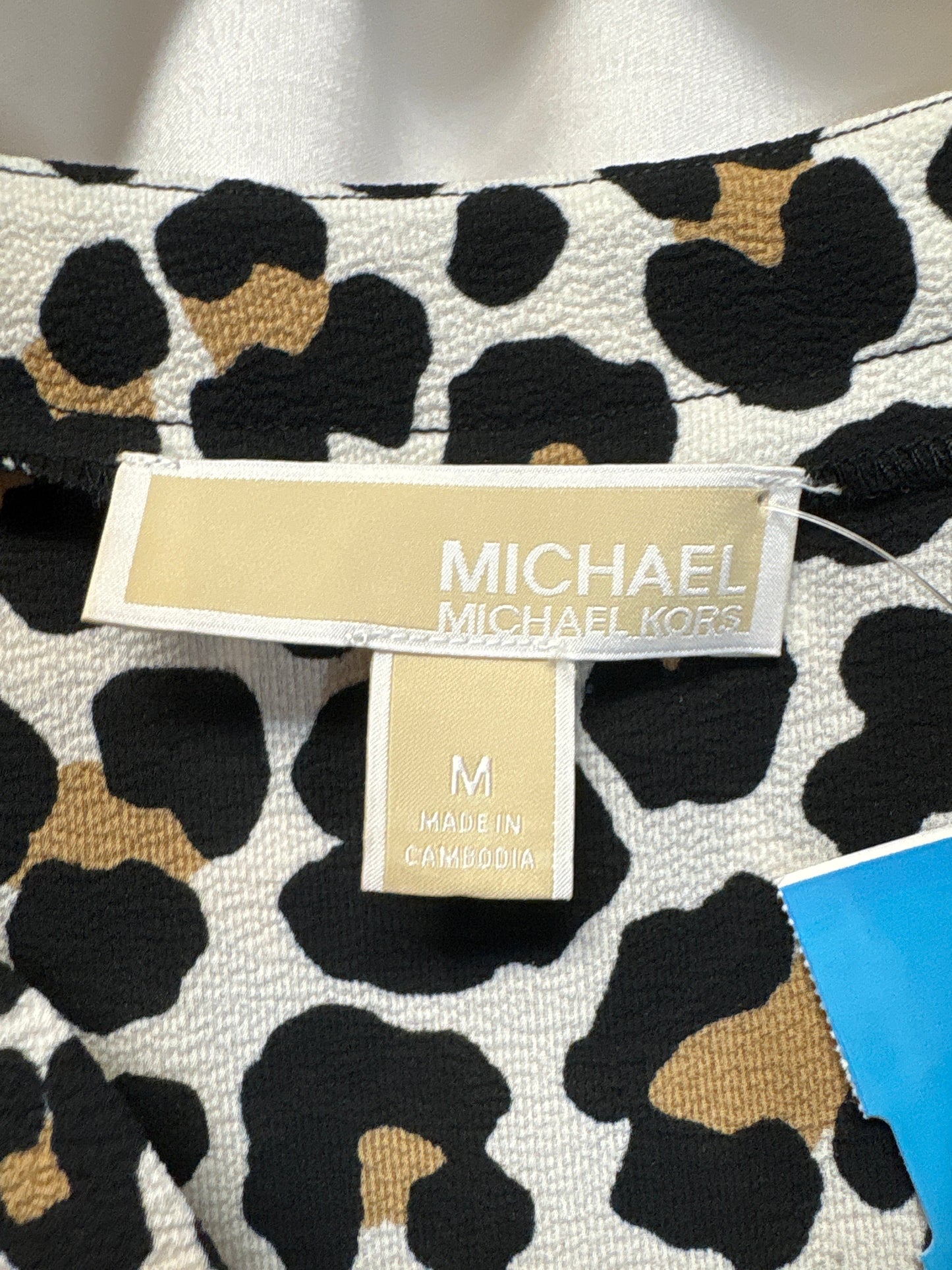 Top Long Sleeve By Michael By Michael Kors In Animal Print, Size: M