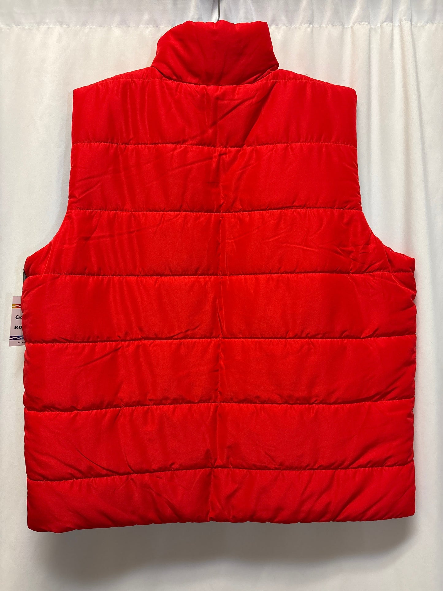 Vest Puffer & Quilted By Cmf In Red, Size: Xl