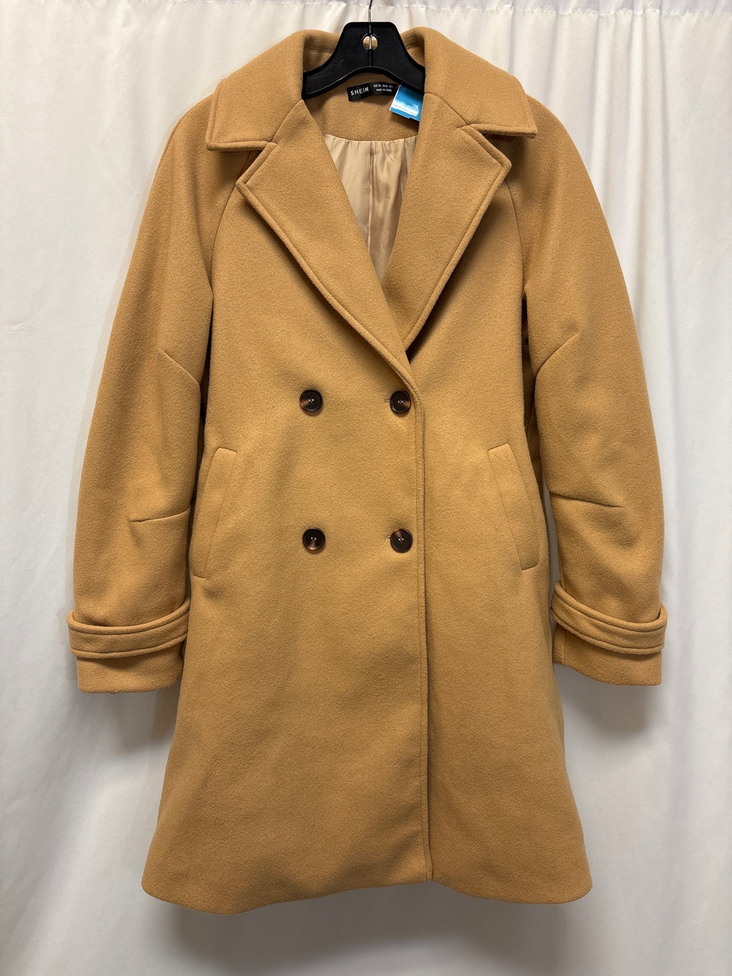 Coat Peacoat By Shein In Beige, Size: Xs