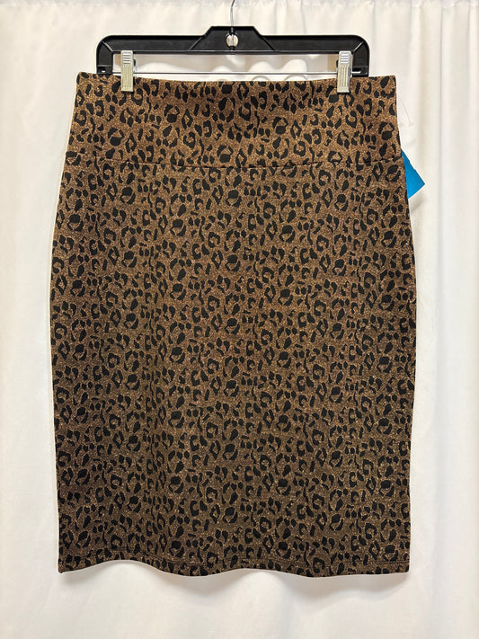 Skirt Midi By Lularoe In Gold, Size: Xl