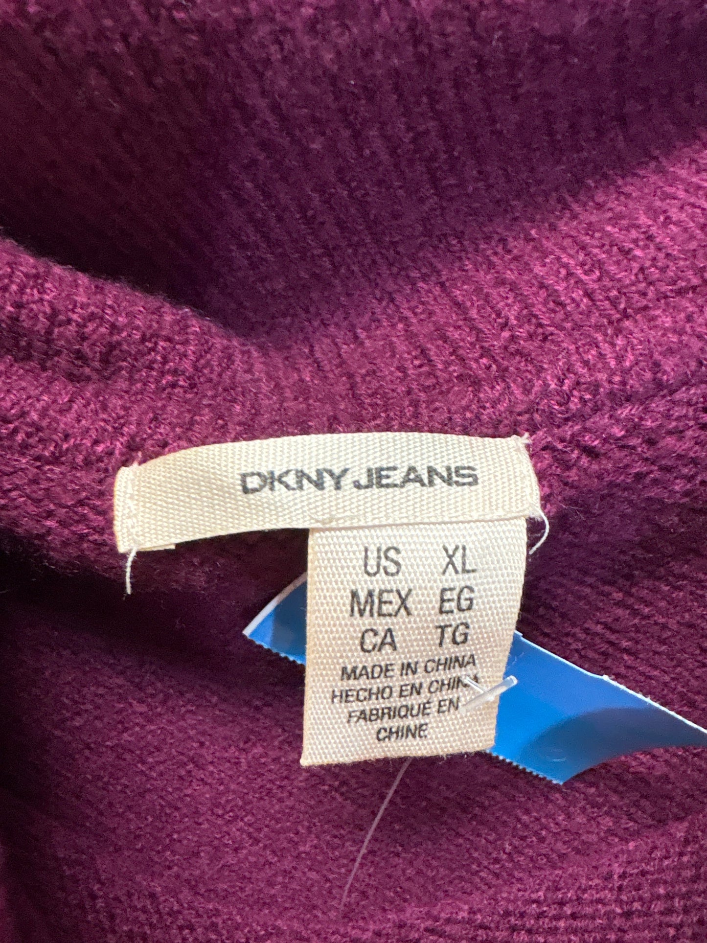 Sweater By Dkny In Purple, Size: Xl