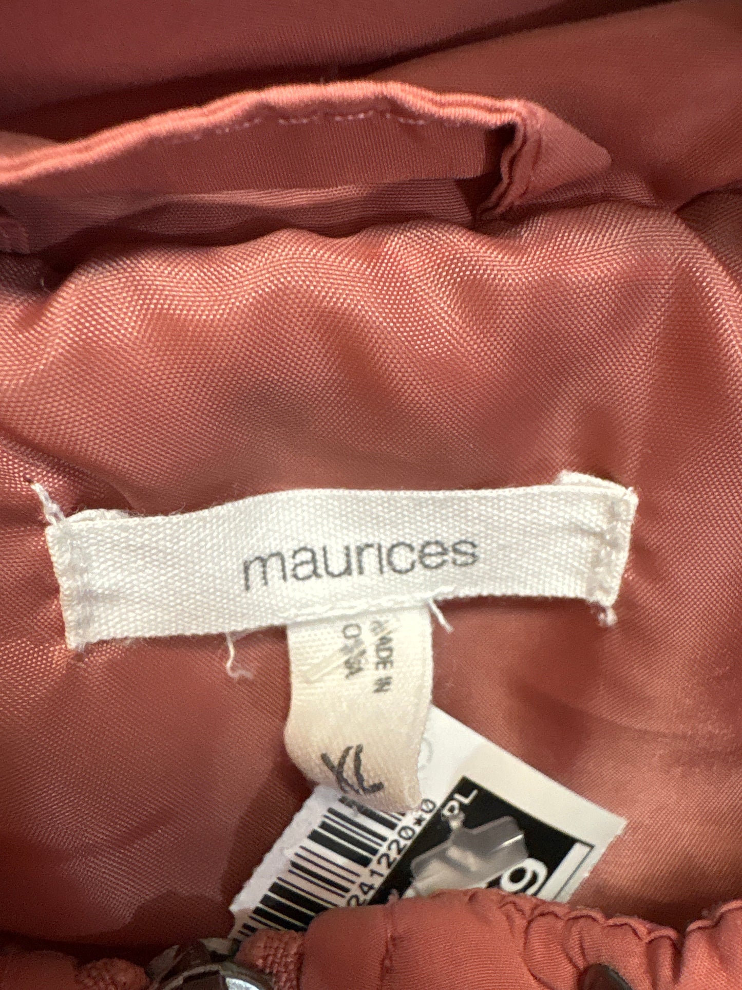 Vest Puffer & Quilted By Maurices In Peach, Size: Xl