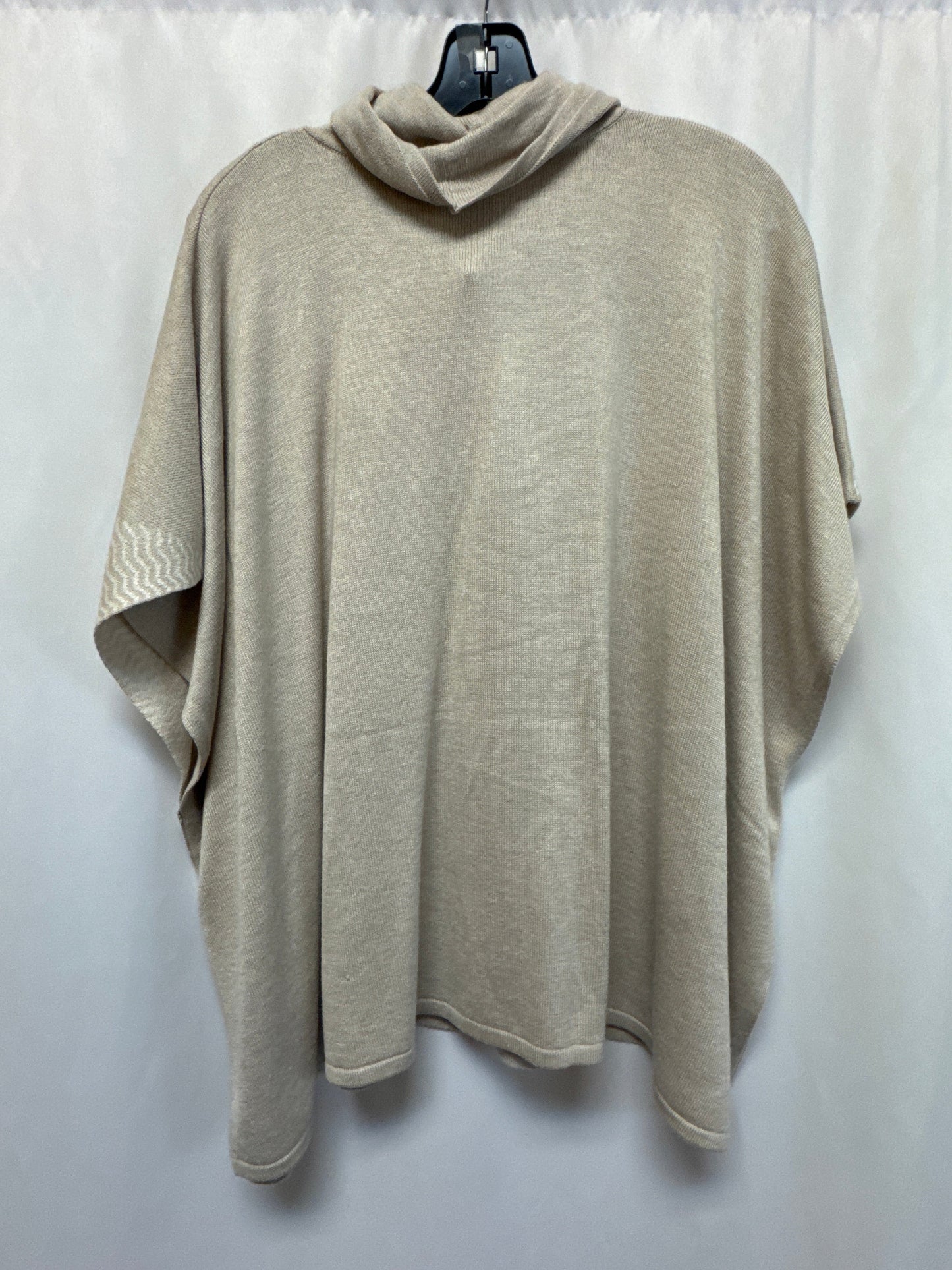 Poncho By Chicos In Beige, Size: S