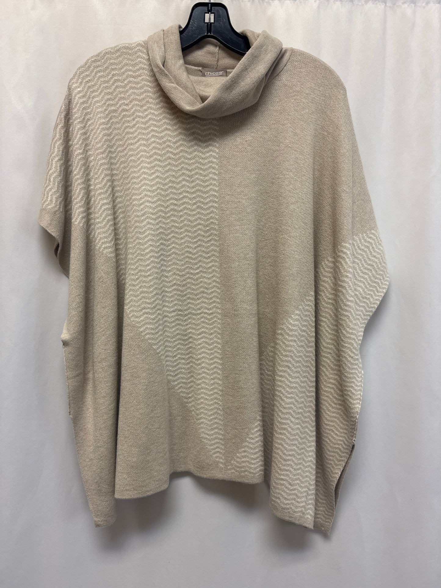 Poncho By Chicos In Beige, Size: S