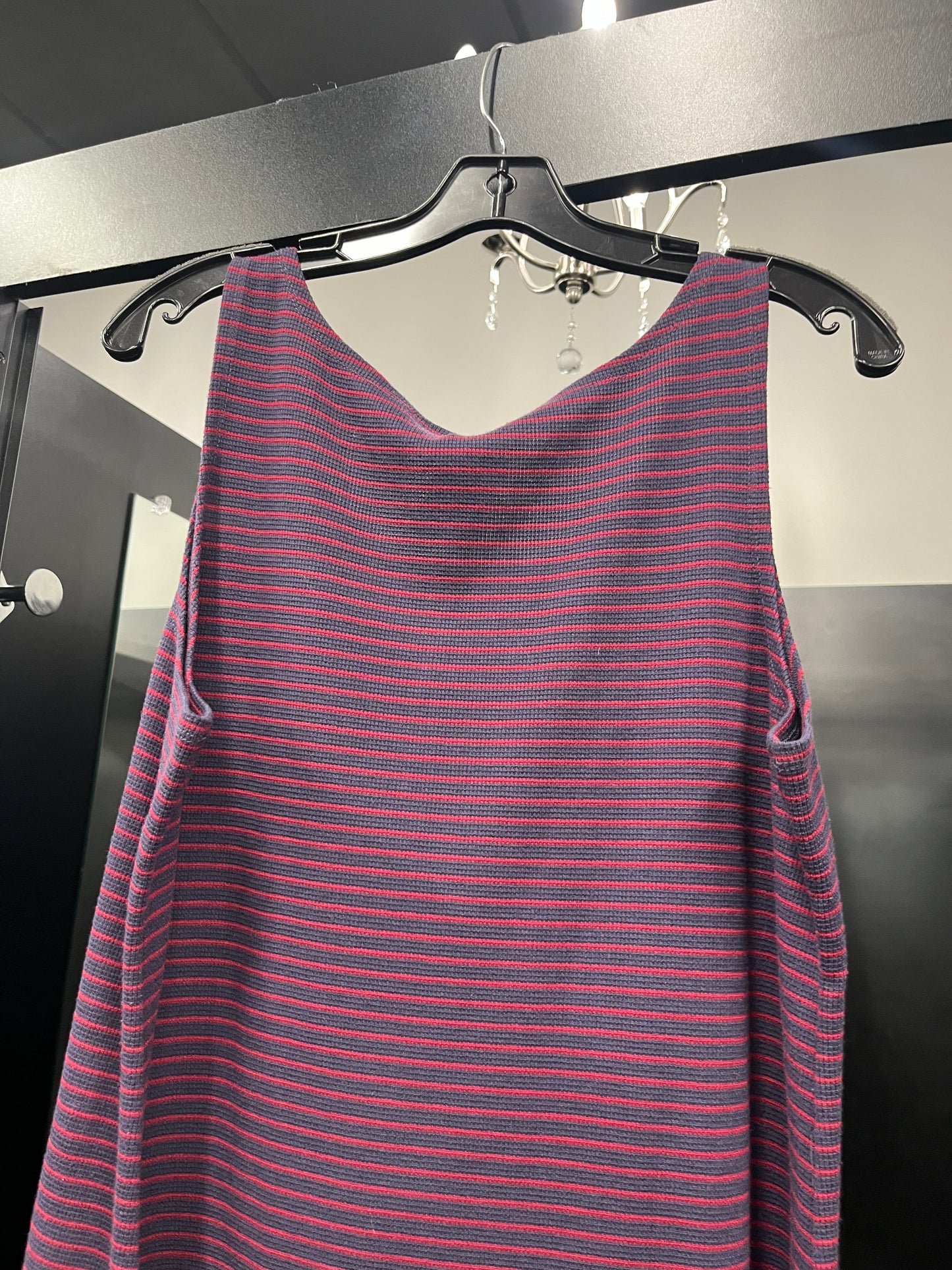 Striped Tunic Sleeveless Logo, Size 1x