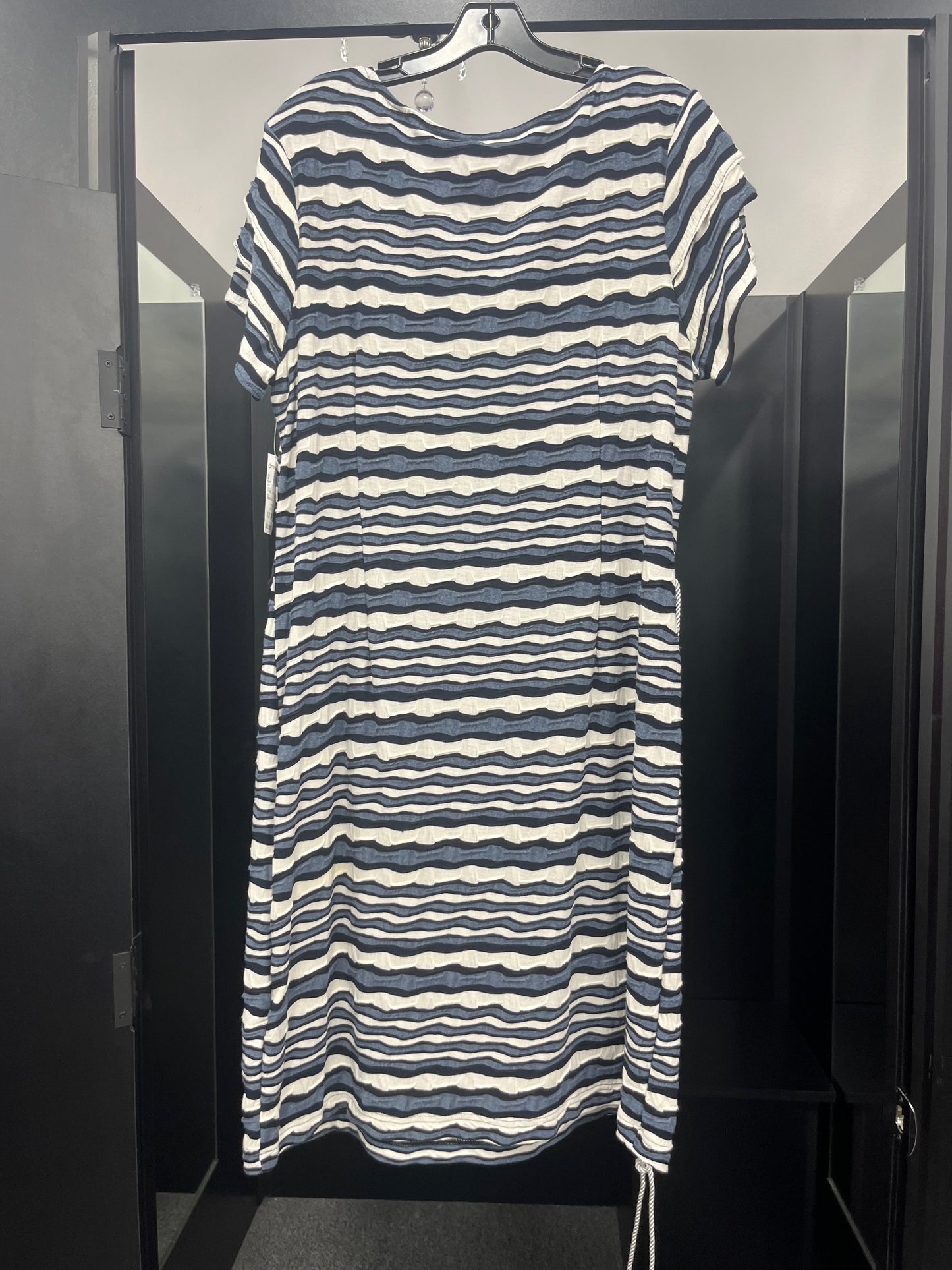 Dress Casual Midi By Roz And Ali In Striped, Size: 1x