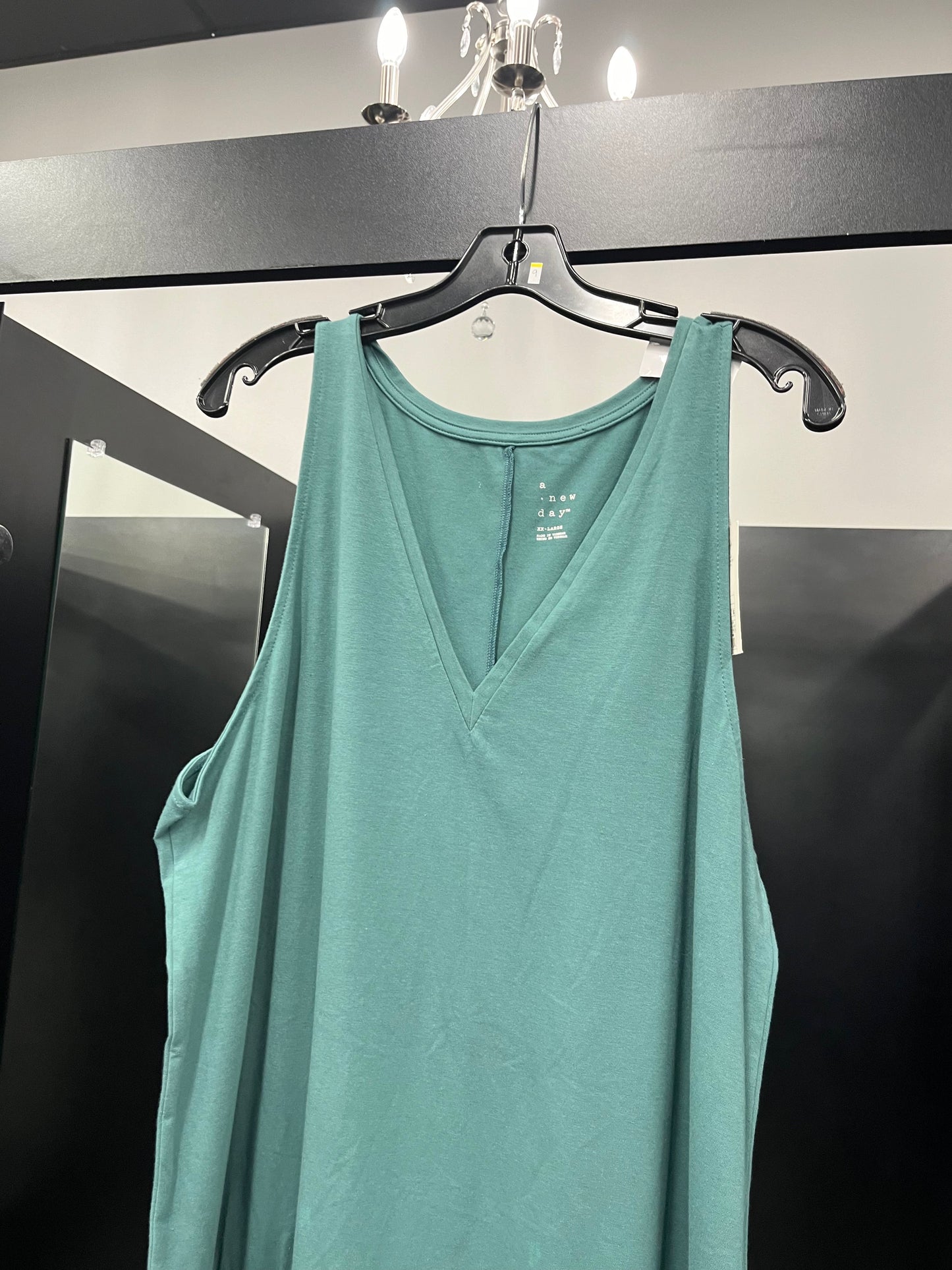 Teal Dress Casual Midi A New Day, Size 2x