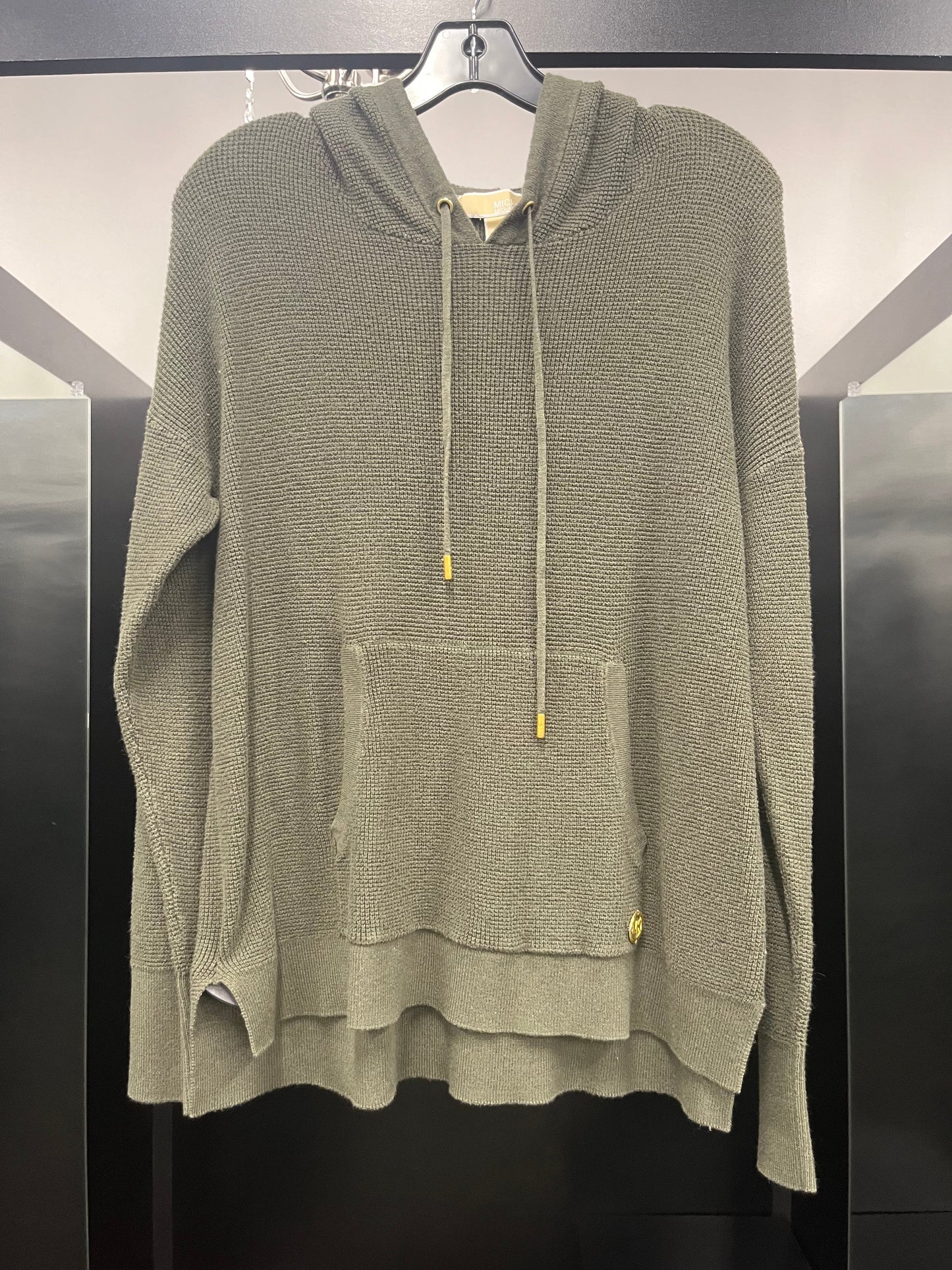 Sweatshirt Hoodie By Michael Kors In Green, Size: M