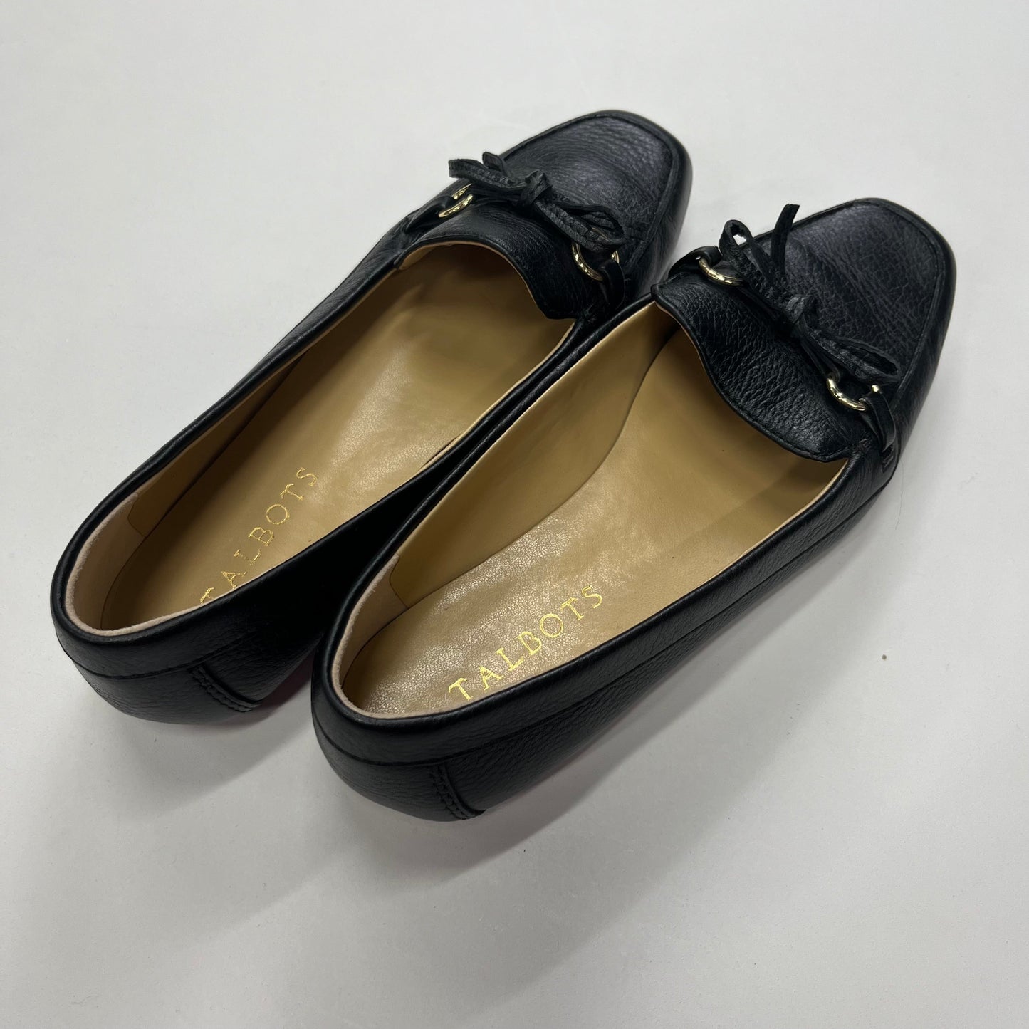 Black Shoes Flats Loafer Oxford Talbots, Size 7