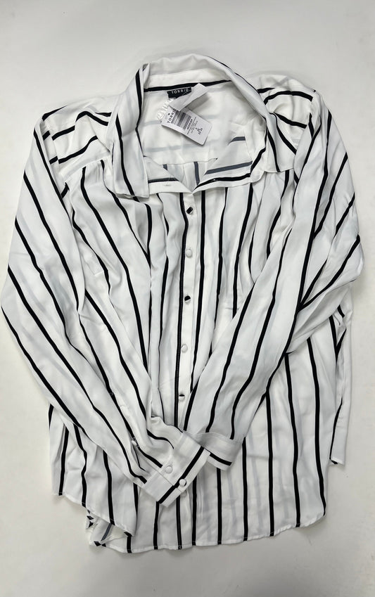 Striped Blouse Long Sleeve Torrid, Size 3x