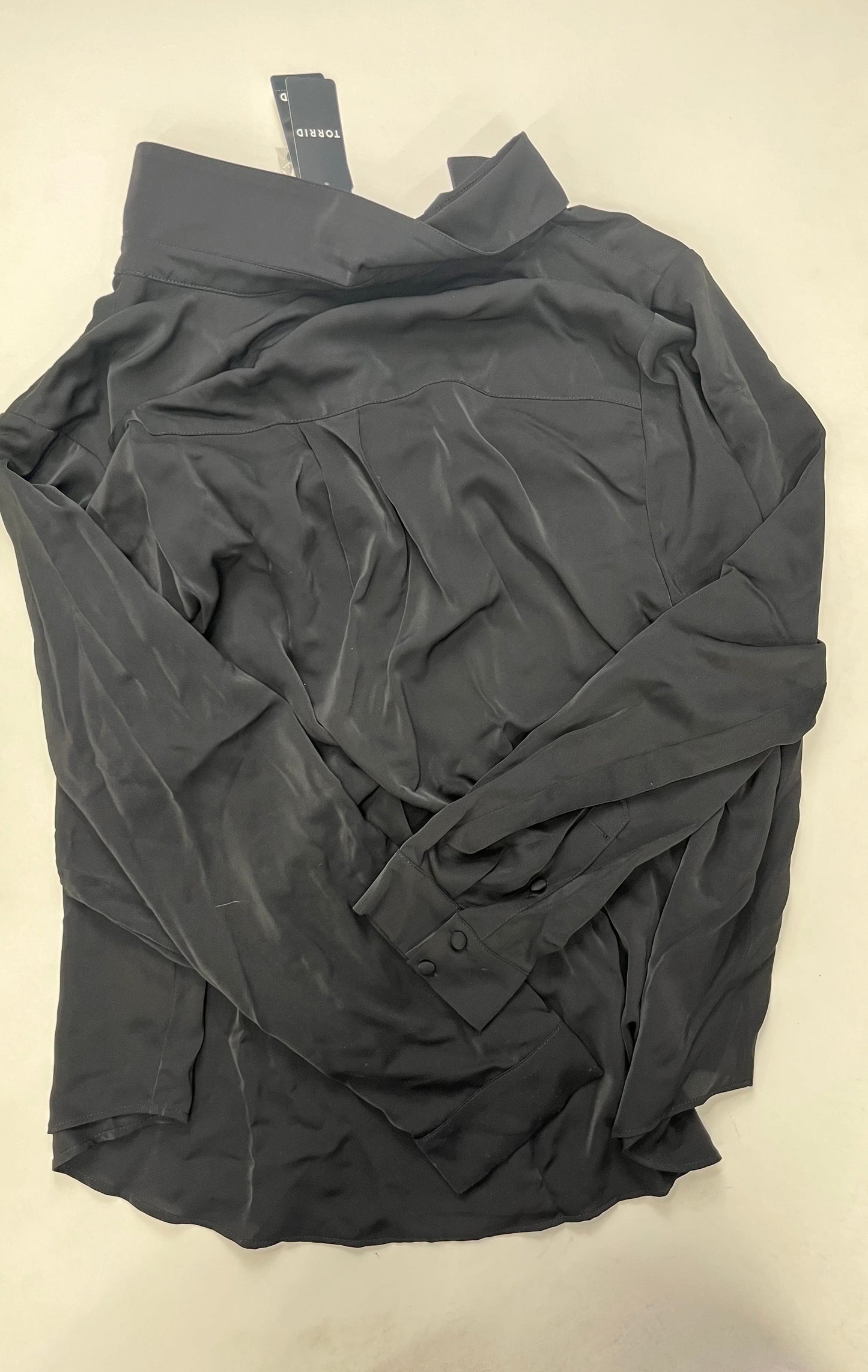 Black Blouse Long Sleeve Torrid, Size 3x