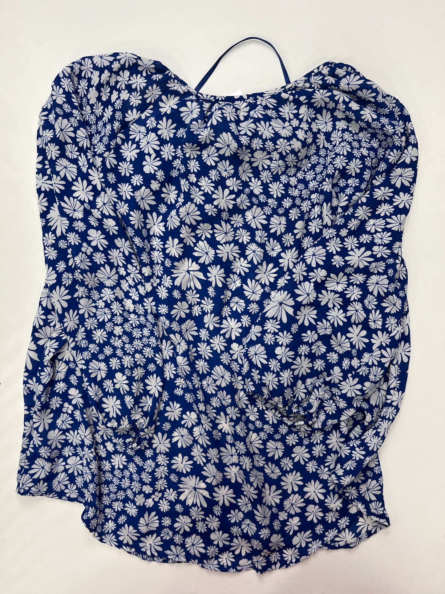 Floral Blouse Long Sleeve Charter Club O, Size 1x