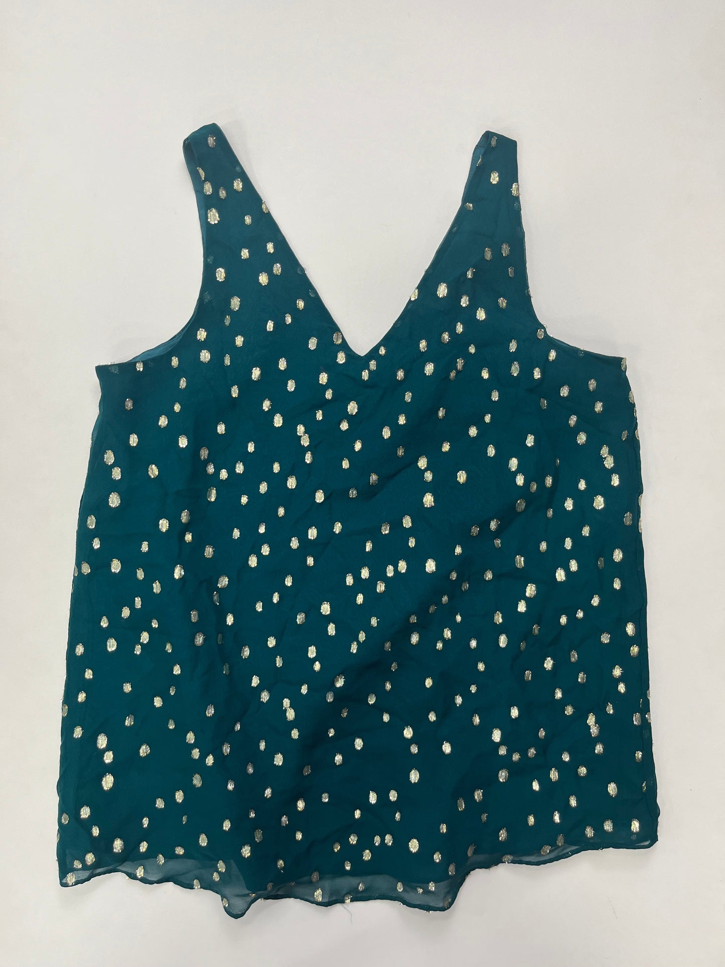 Green Blouse Sleeveless Lilly Pulitzer, Size Xs