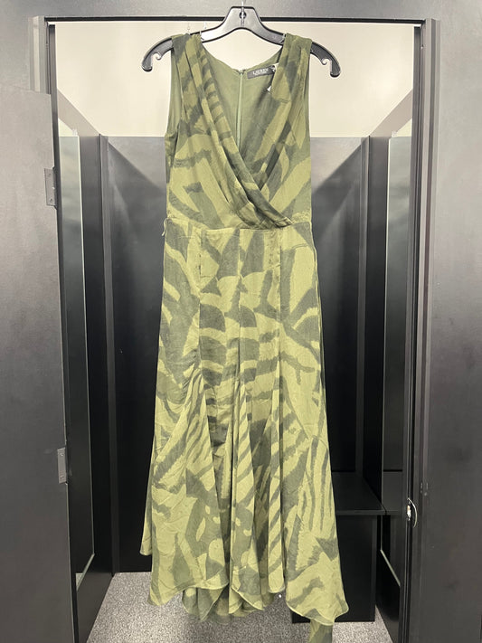 Camoflauge Dress Party Long Ralph Lauren Black Label, Size Xs