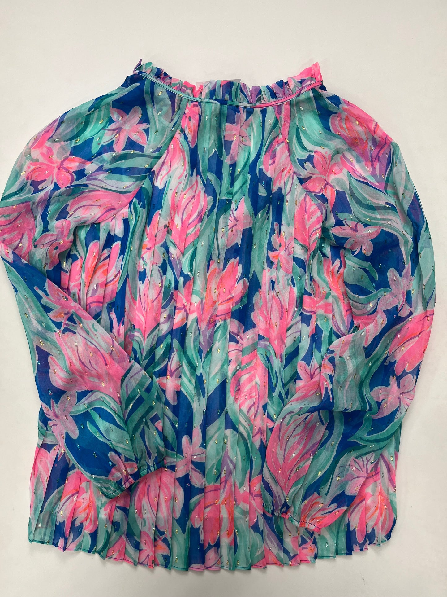 Multi-colored Blouse Long Sleeve Lilly Pulitzer, Size S