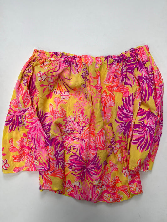 Multi-colored Top Long Sleeve Lilly Pulitzer NWT, Size Xs