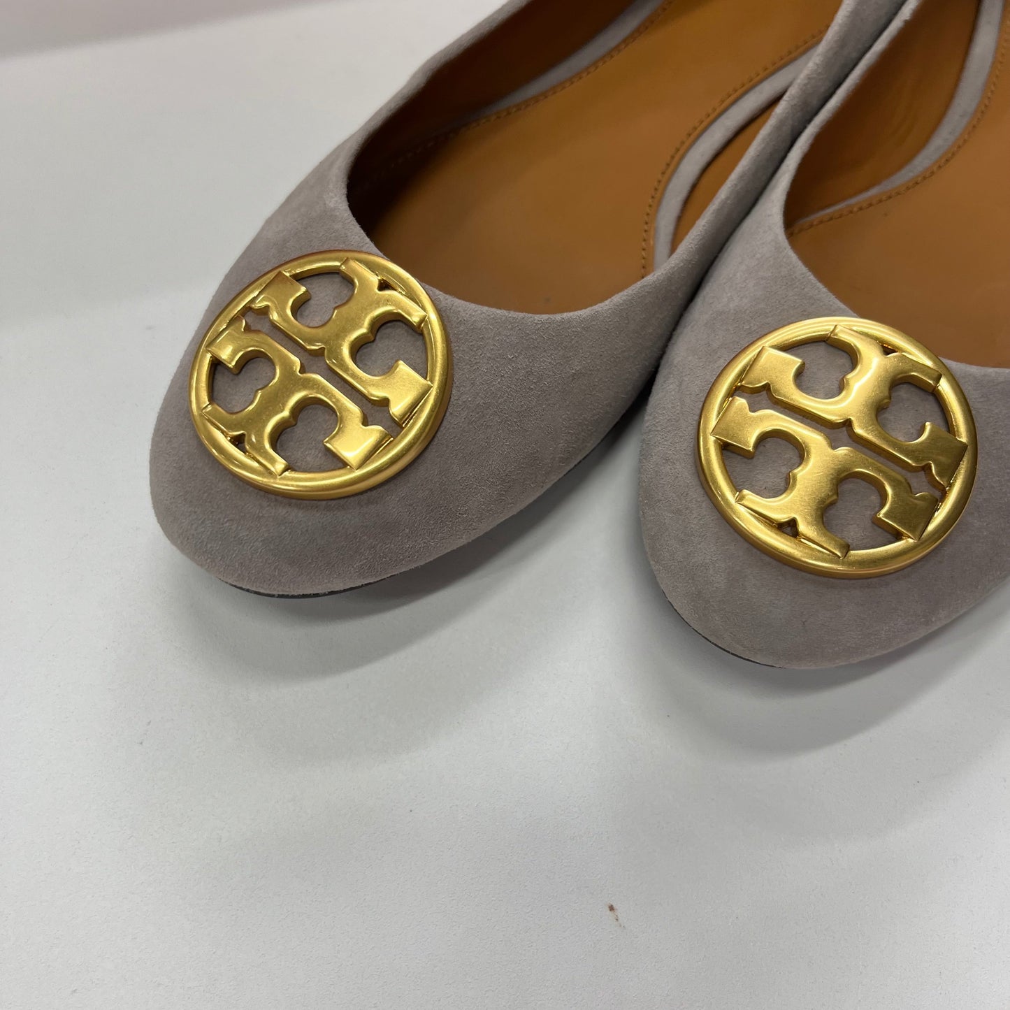 Grey Shoes Flats Ballet Tory Burch, Size 9