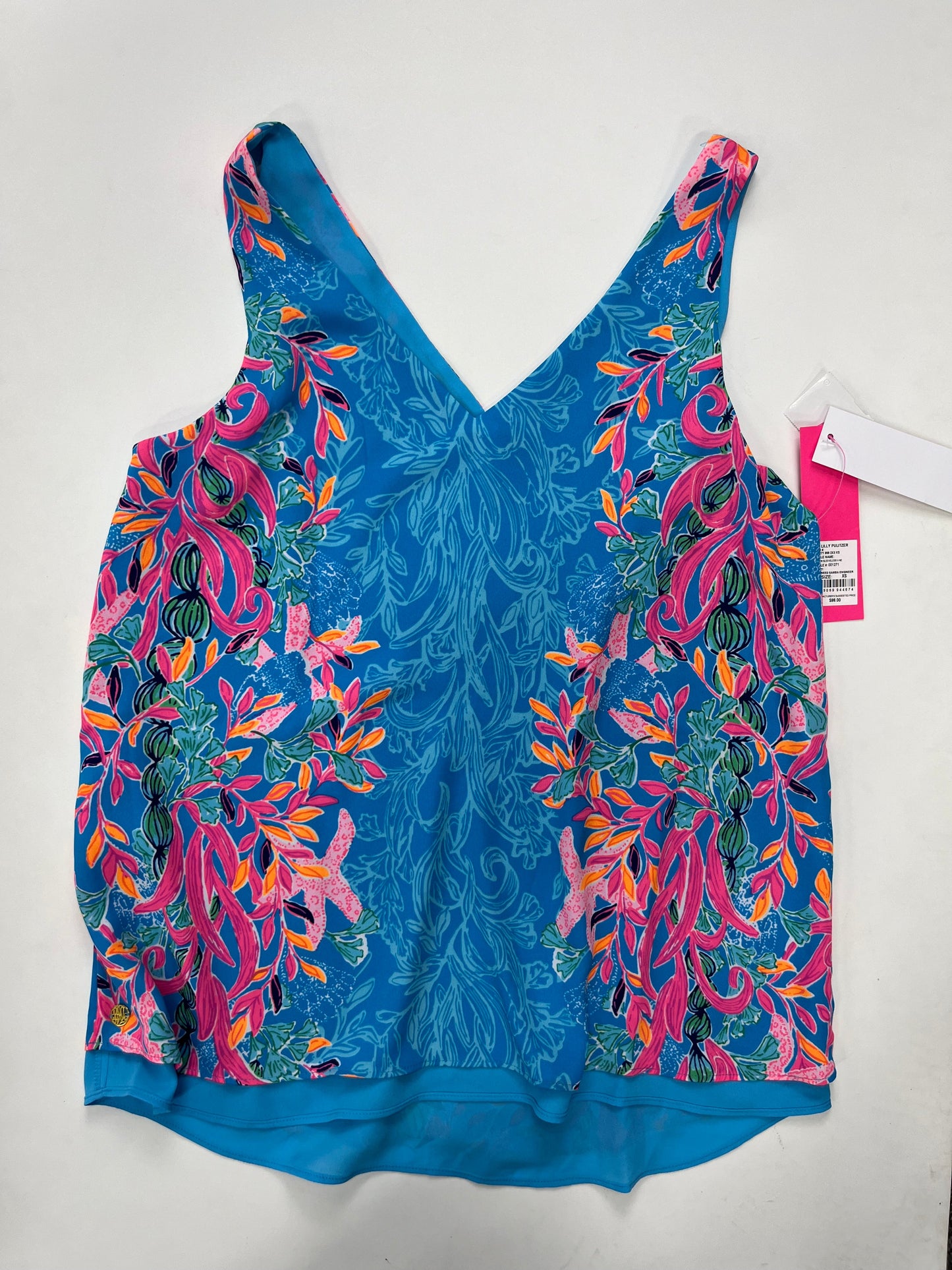 Multi-colored Blouse Sleeveless Lilly Pulitzer NWT, Size Xs