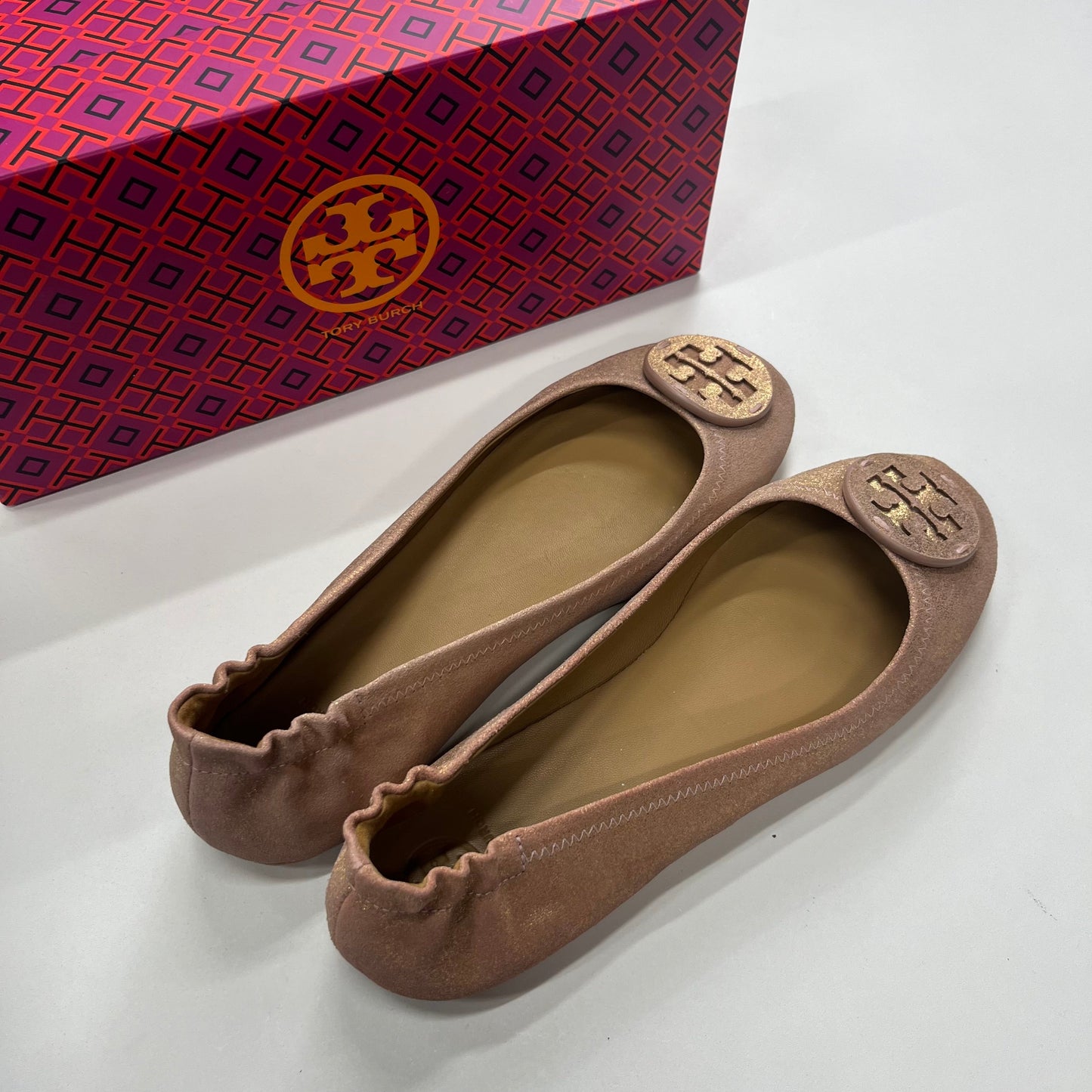 Multi-colored Sandals Flats Tory Burch, Size 9.5