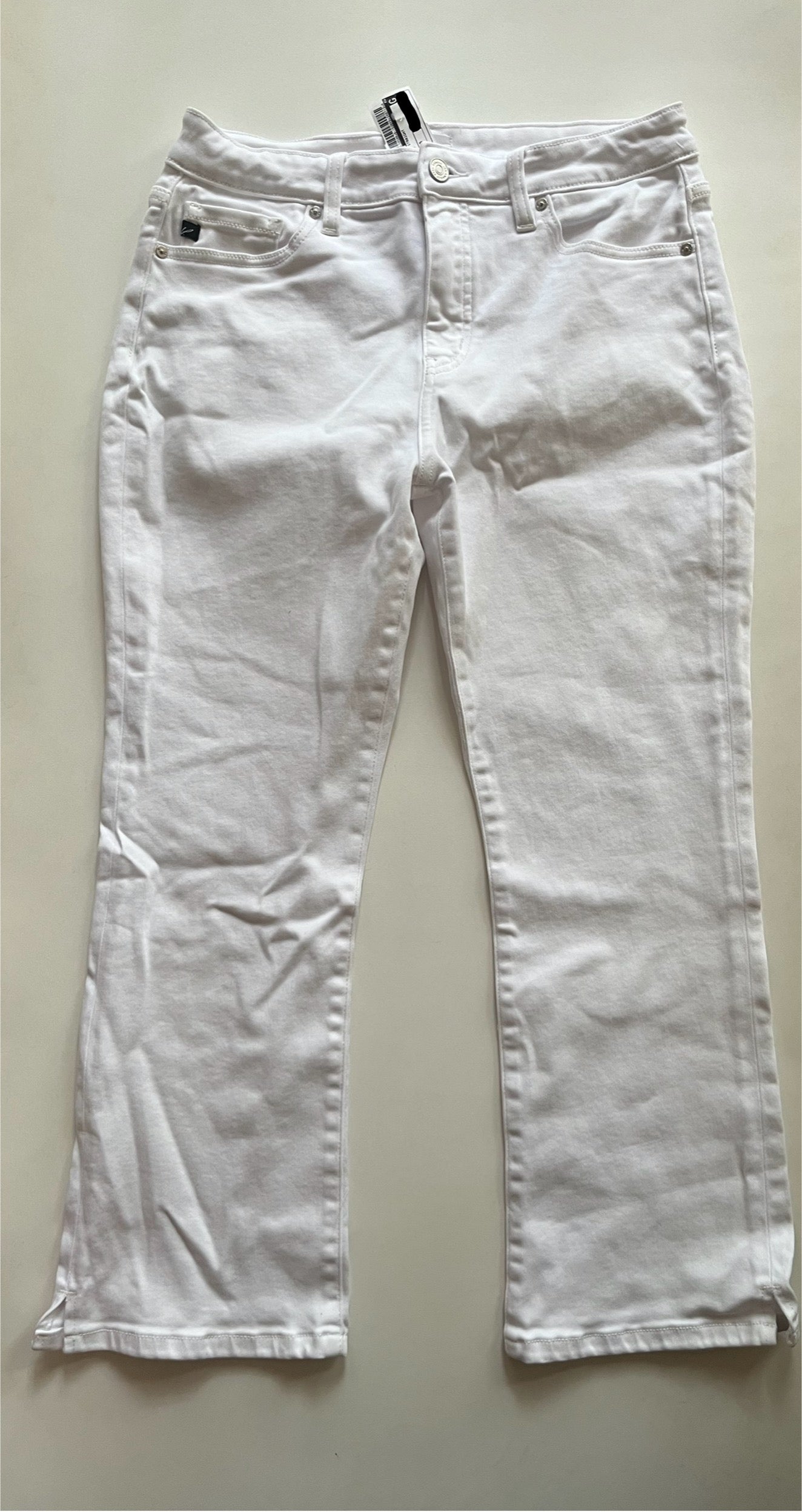 White Jeans Straight Kancan, Size 10