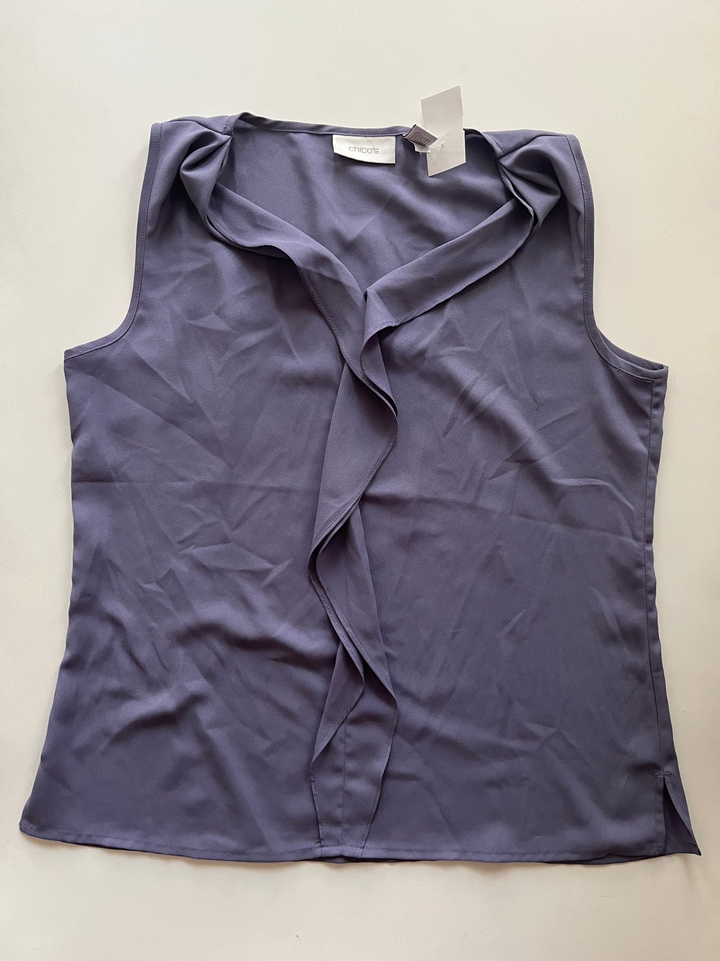 Purple Blouse Sleeveless Chicos, Size S