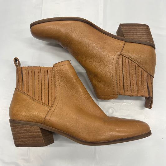 Tan Boots Ankle Heels Lucky Brand, Size 8