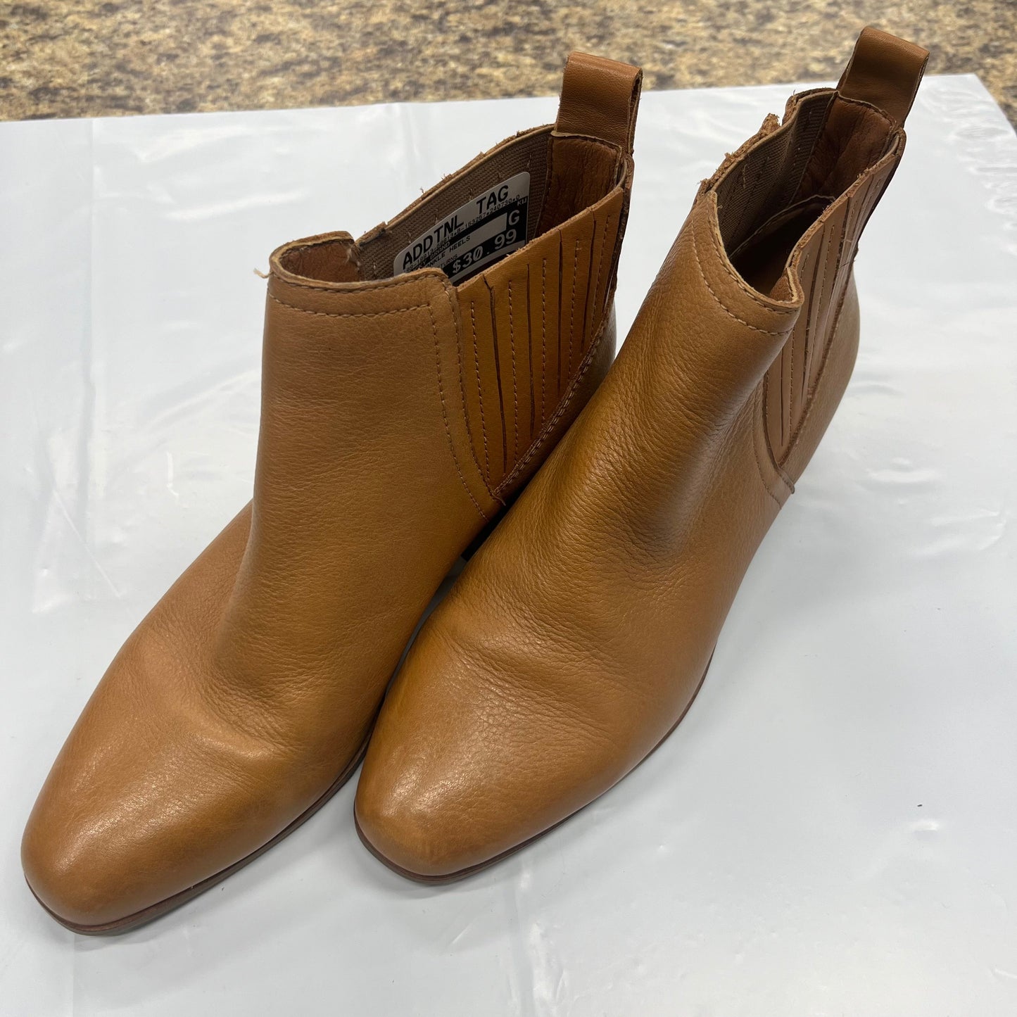 Tan Boots Ankle Heels Lucky Brand, Size 8