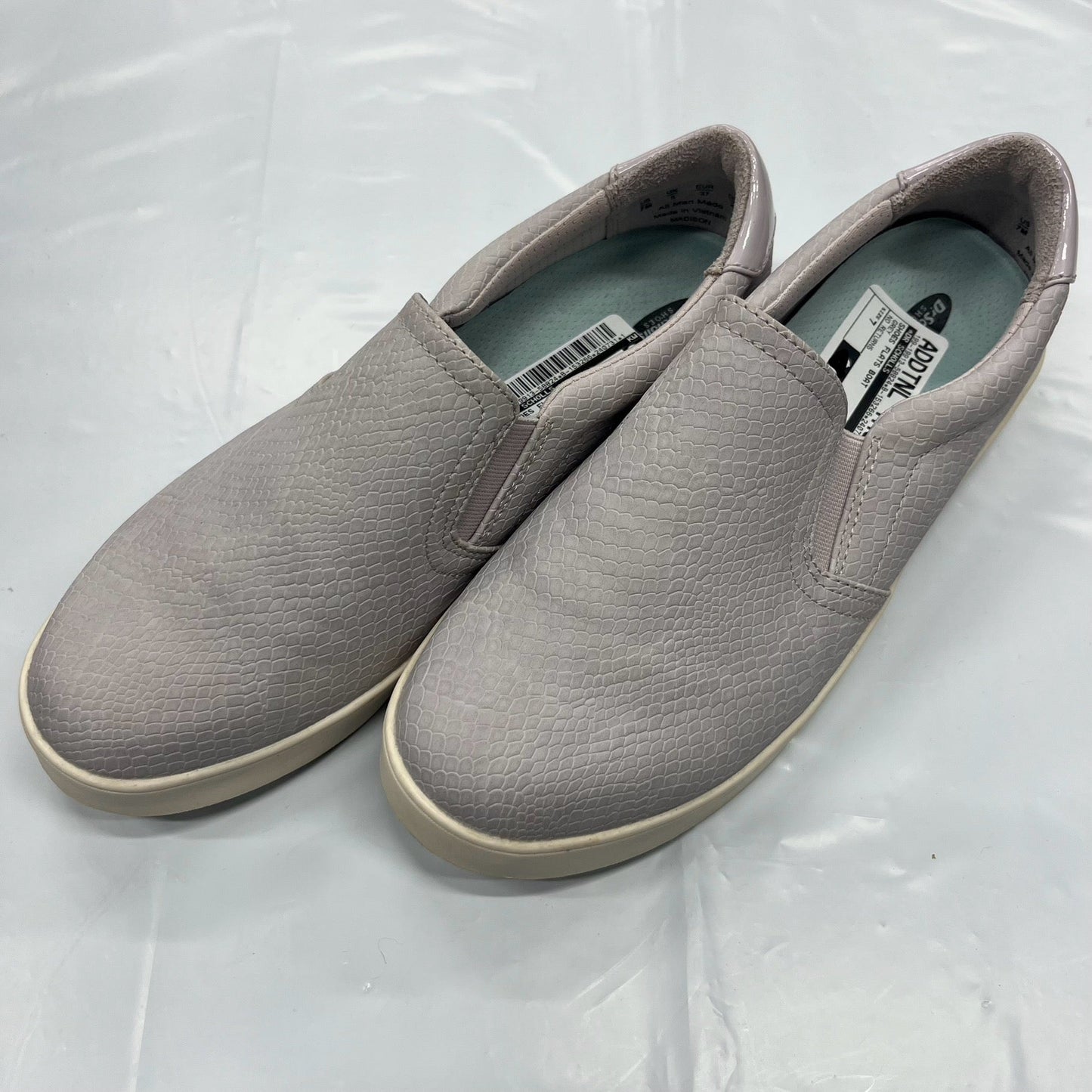 Grey Shoes Flats Boat Dr Scholls, Size 7