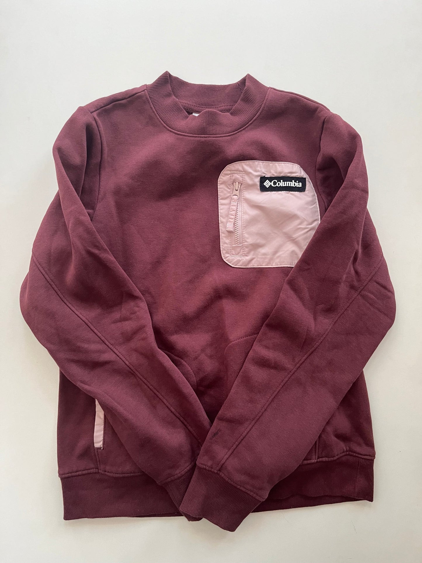 Sweatshirt Crewneck By Columbia In Burgundy, Size: Xs