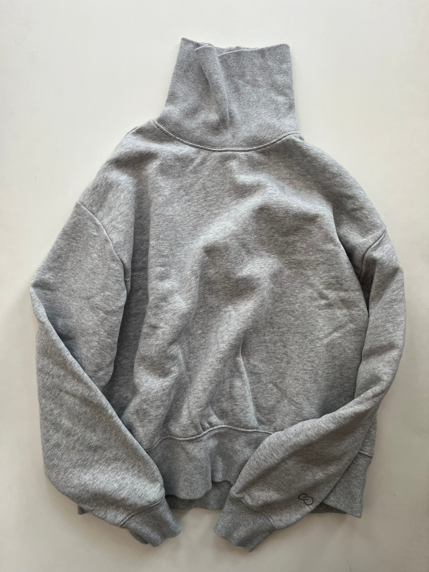 Sweatshirt Crewneck By Calia In Grey, Size: Xs