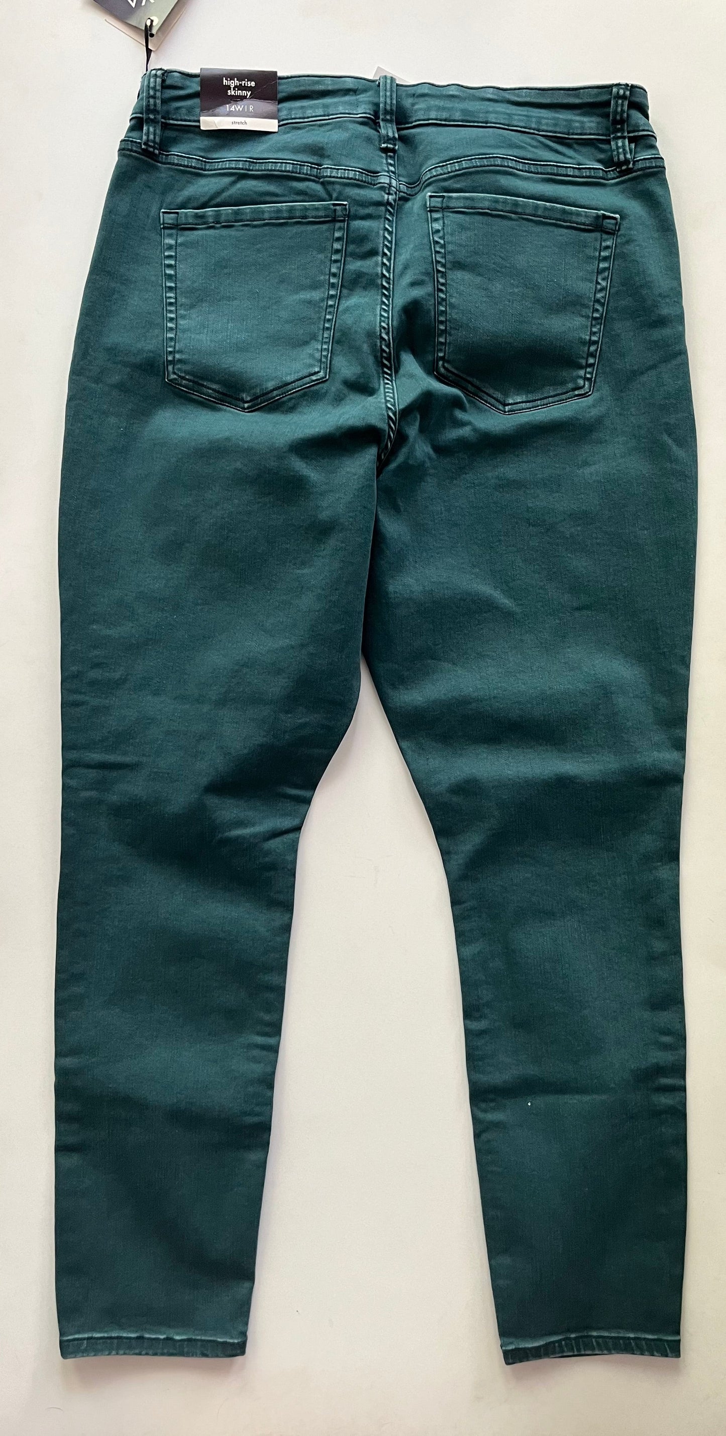 Jeans Straight By Ava & Viv In Teal, Size: 14