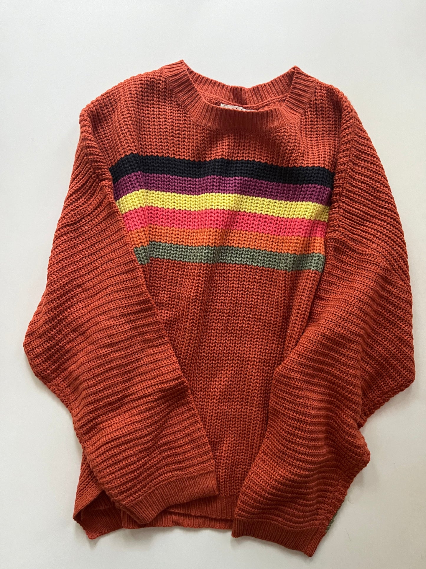 SWEATER EASEL in STRIPED, Size: M