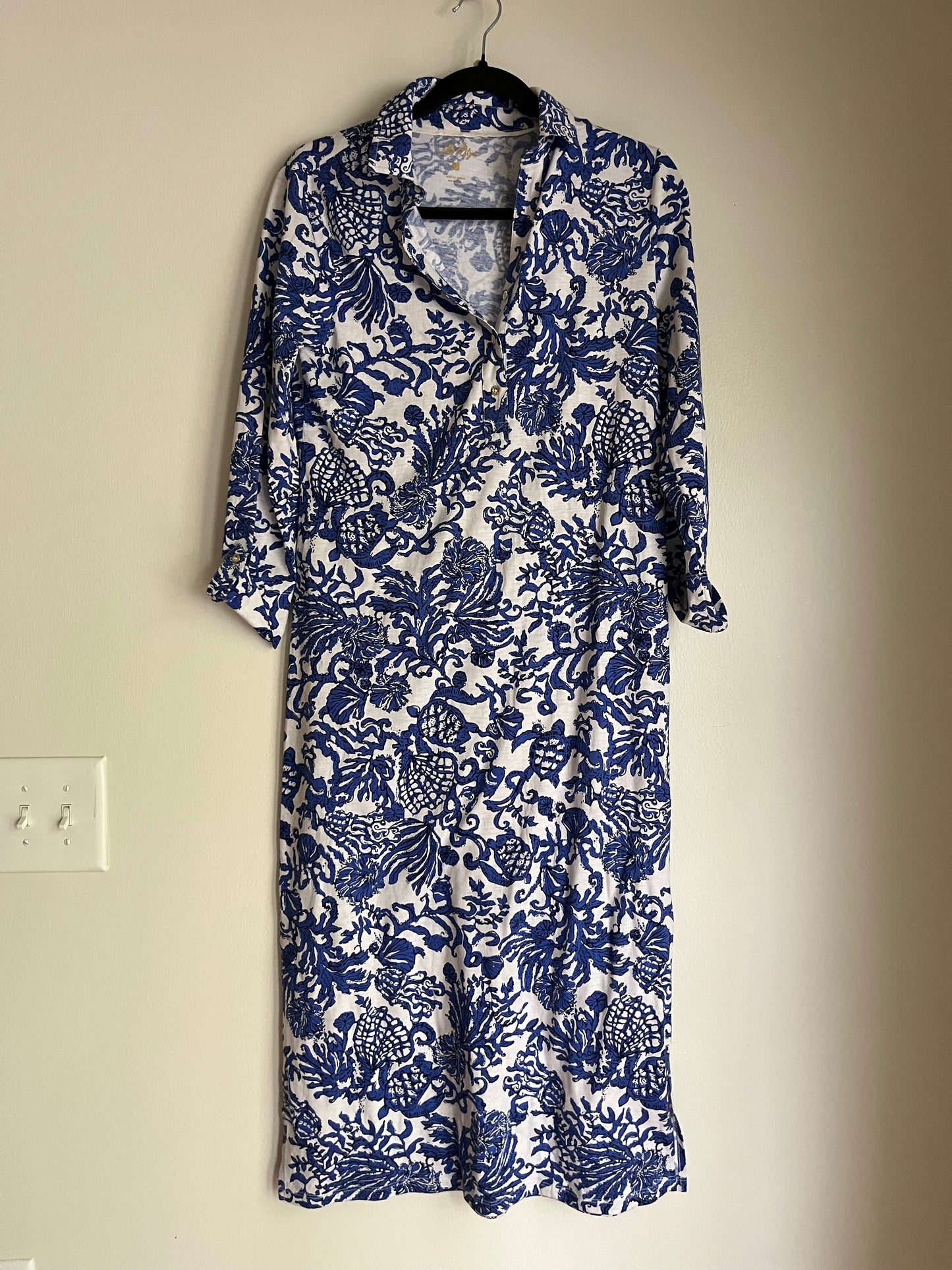 Dress Work By Lilly Pulitzer In Blue, Size: S