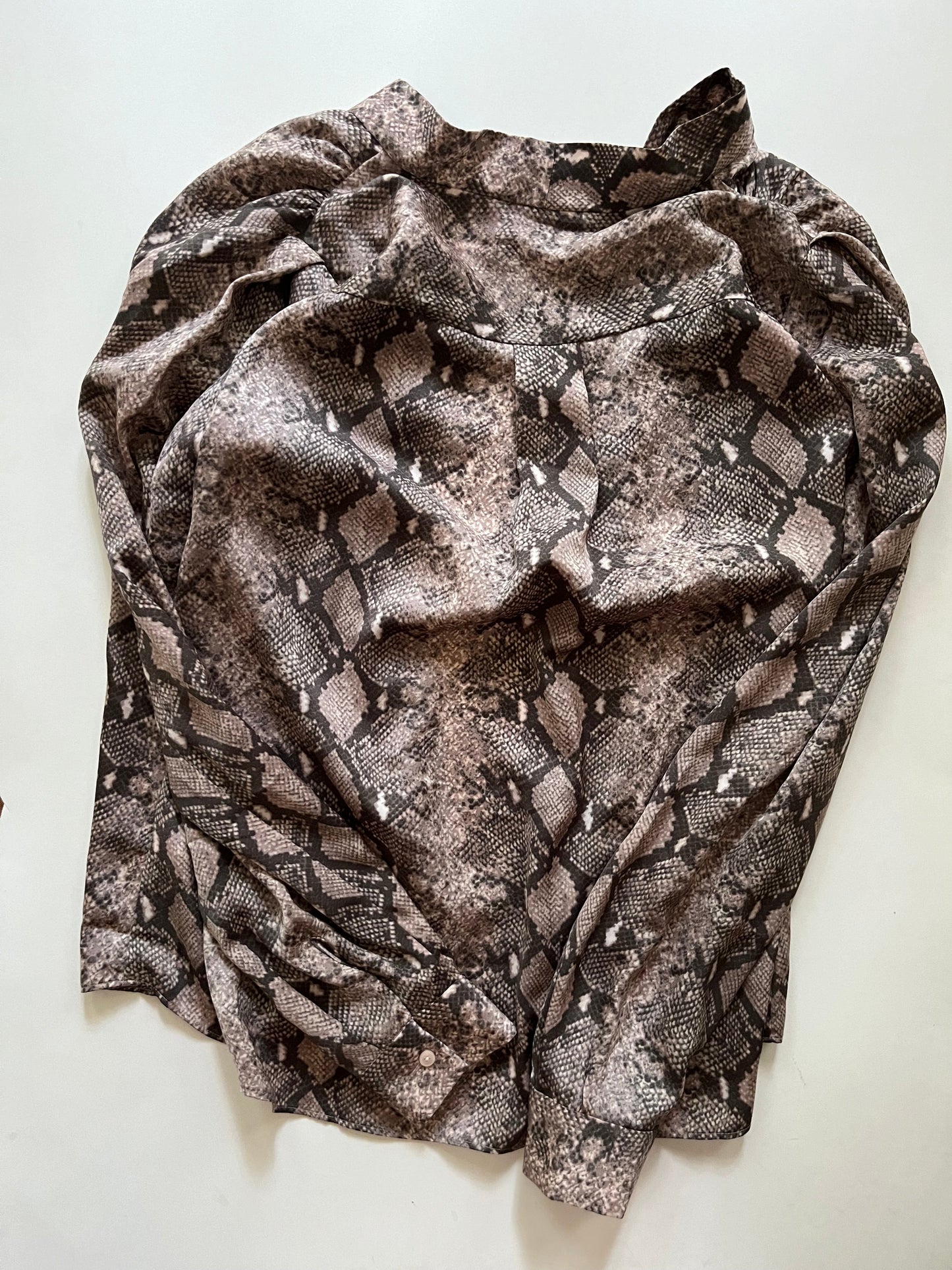 Blouse Long Sleeve By Stella And Dot In Animal Print, Size: L