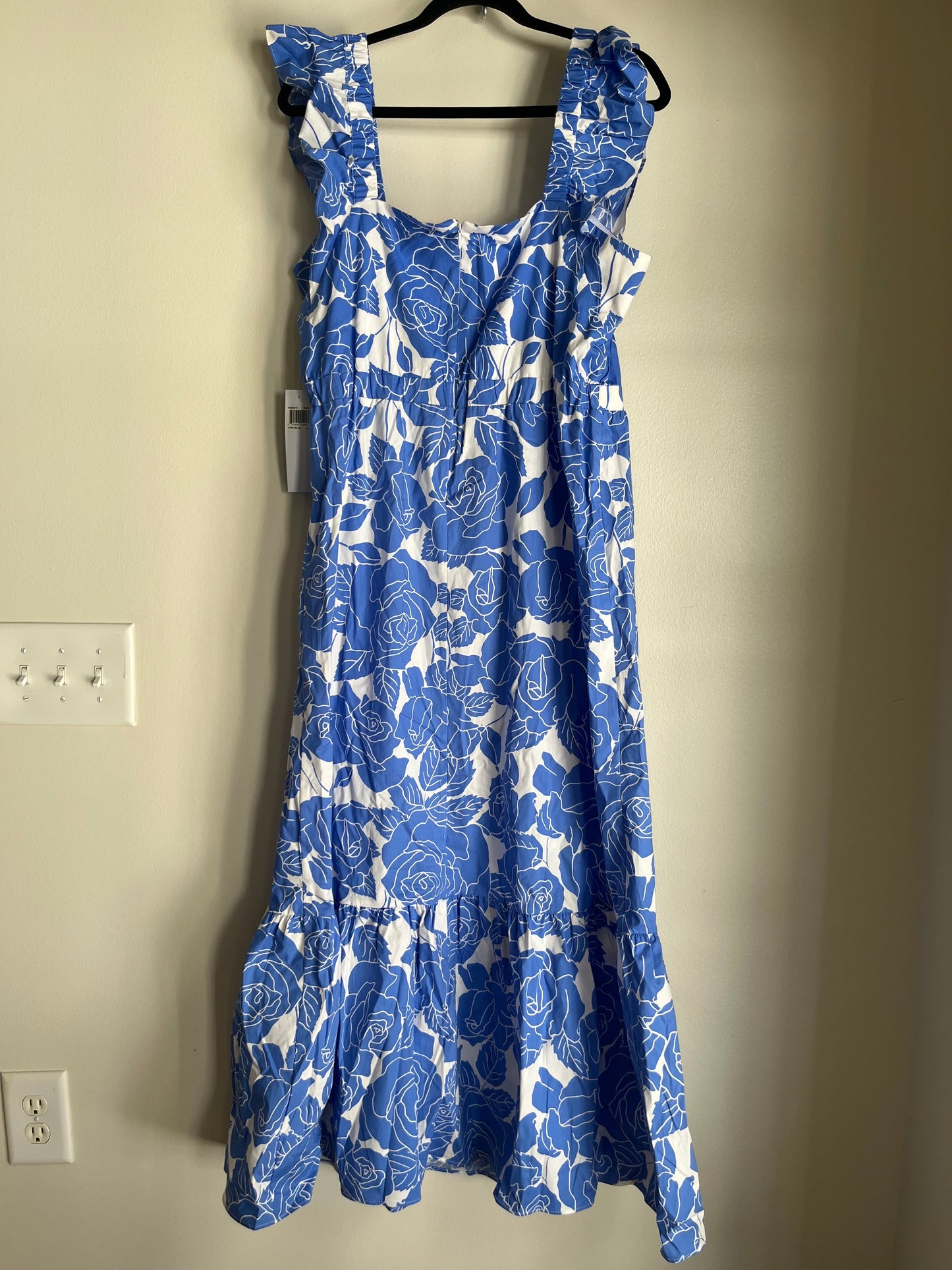 Dress Casual Maxi By London Times In Blue, Size: L