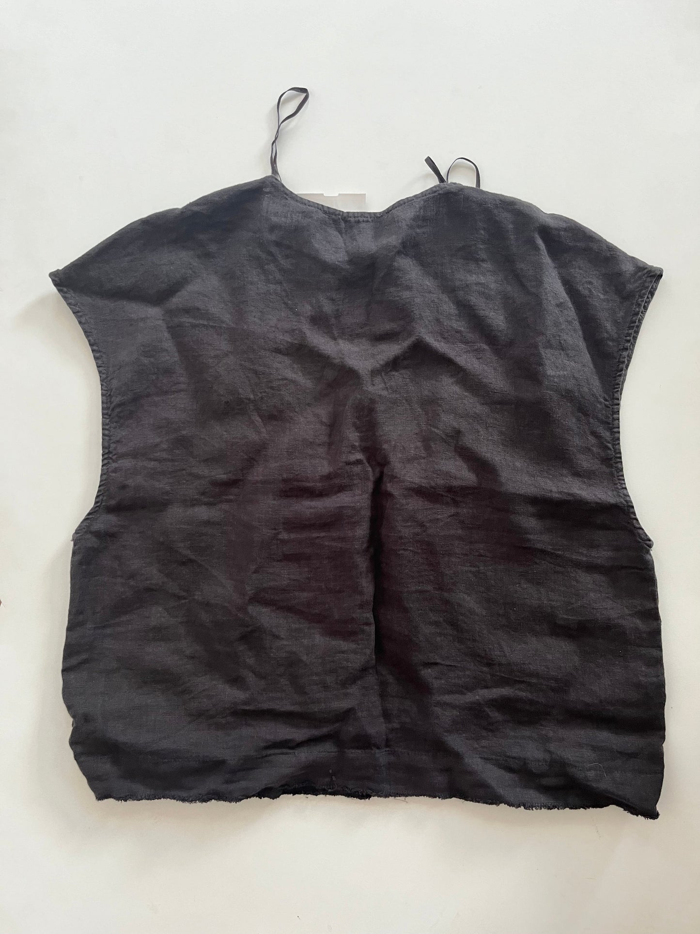 Top Short Sleeve By Zara In Linen, Size: S