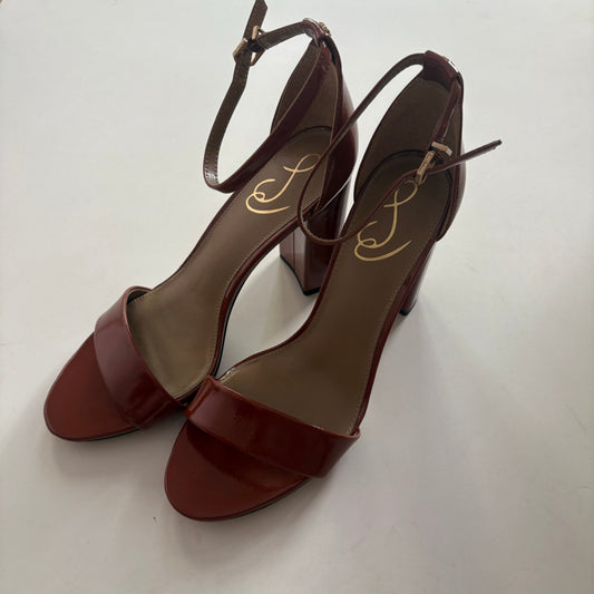 Shoes Heels Block By Sam Edelman In Brown, Size: 9.5