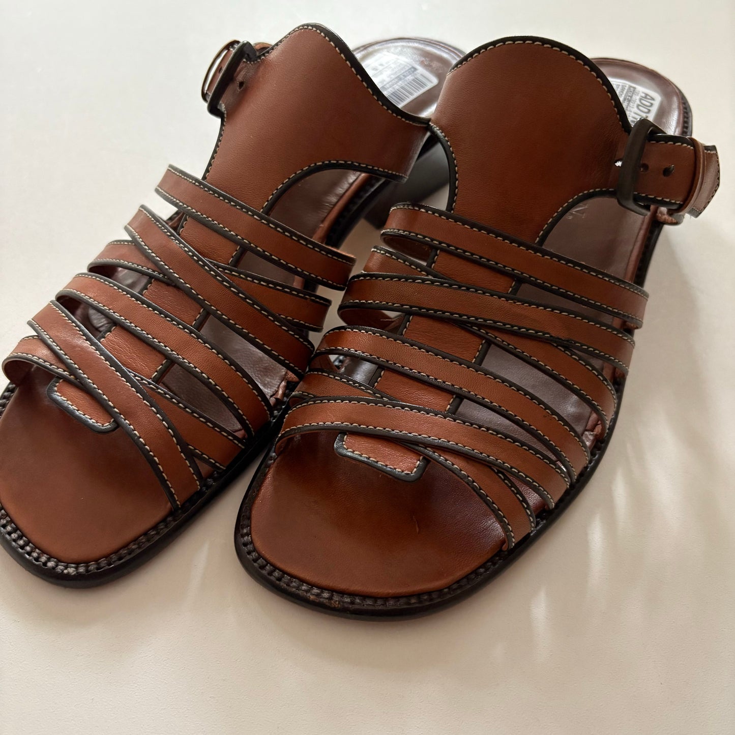 Sandals Heels Block By Cole-haan In Brown, Size: 8.5