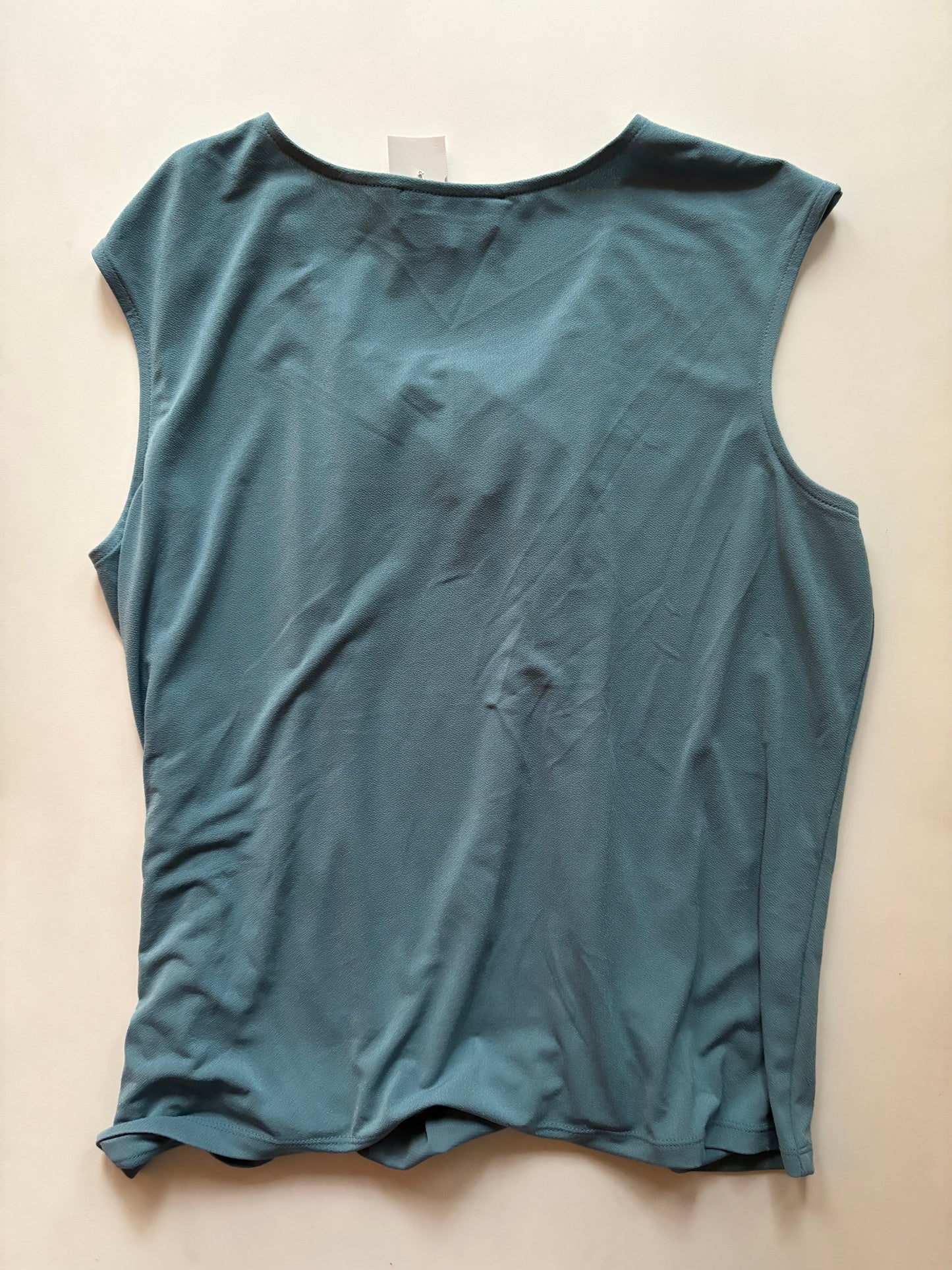 Blouse Sleeveless By Kasper In Blue, Size: Xl