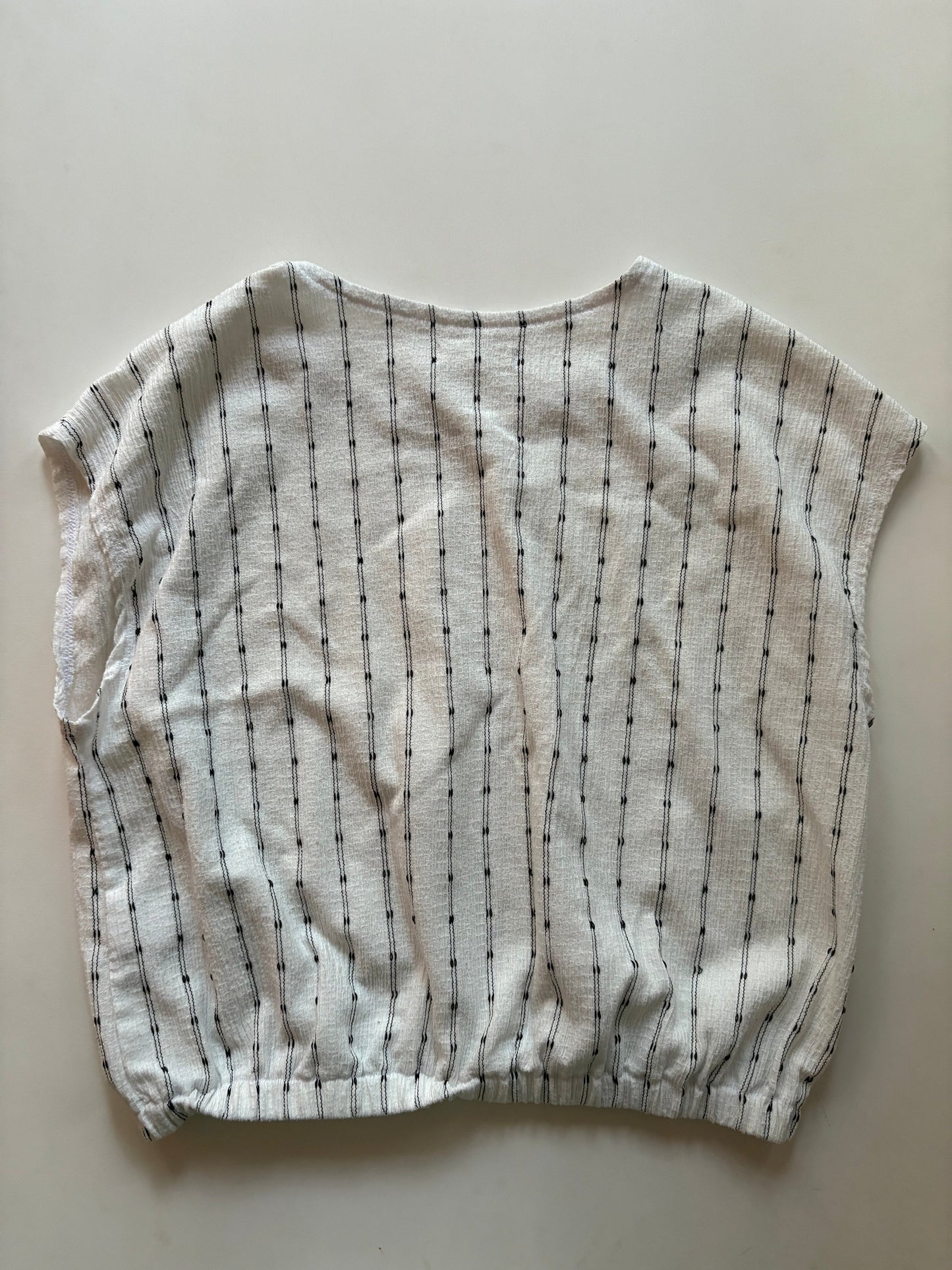 Top Sleeveless By Madewell In Striped Pattern, Size: S