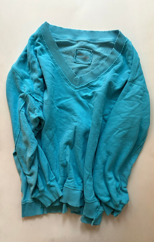 Sweatshirt Crewneck By Aerie In Blue, Size: L