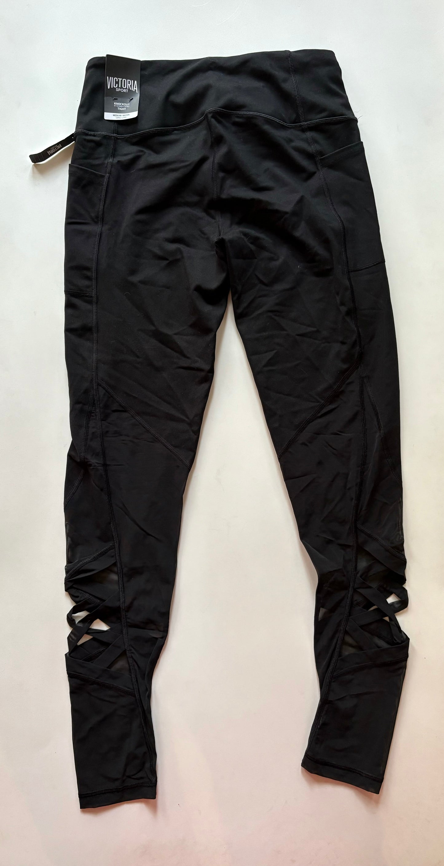 Athletic Leggings By Victorias Secret In Black, Size: M