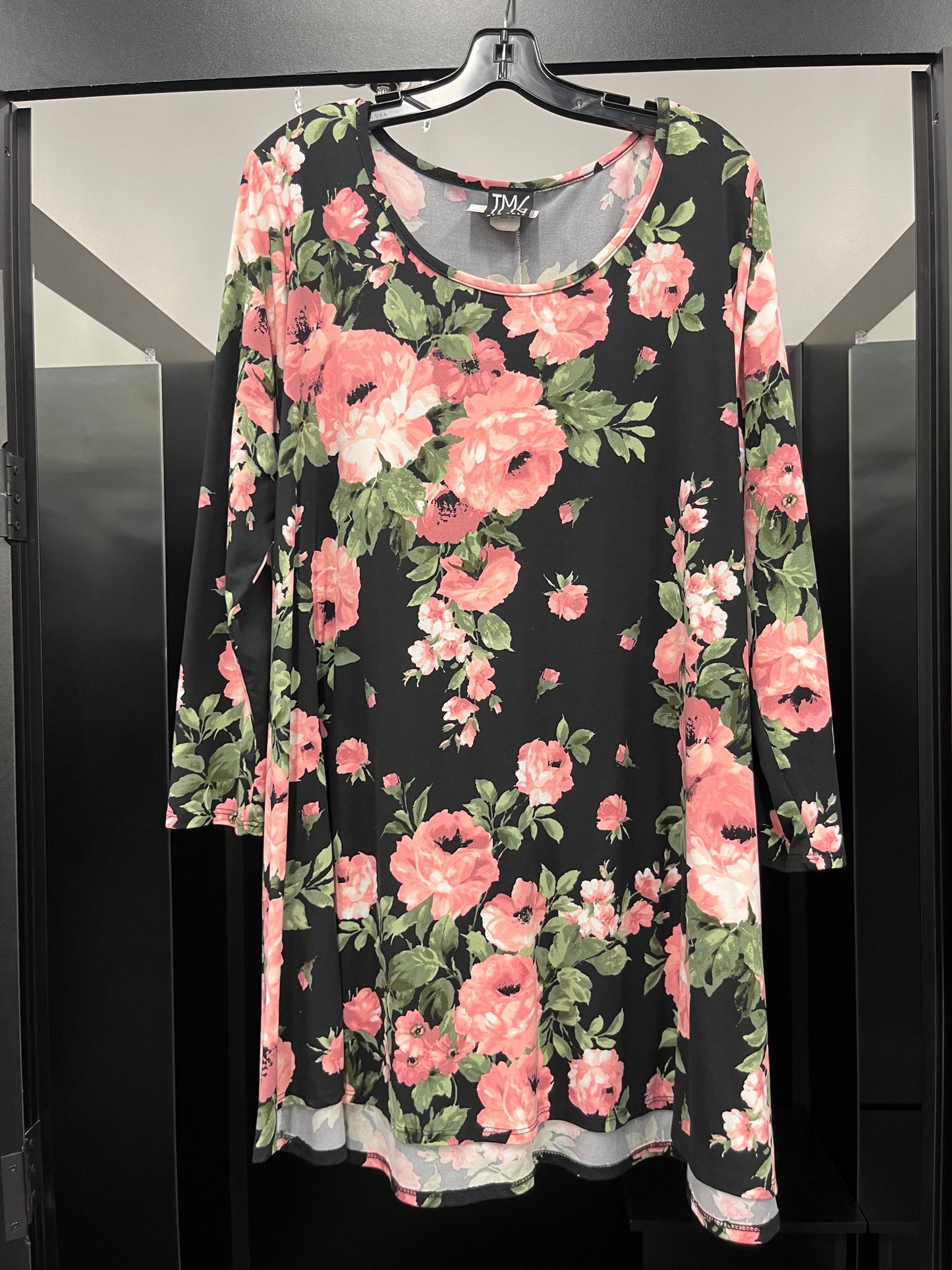 Floral Dress Casual Midi TMG, Size 3x