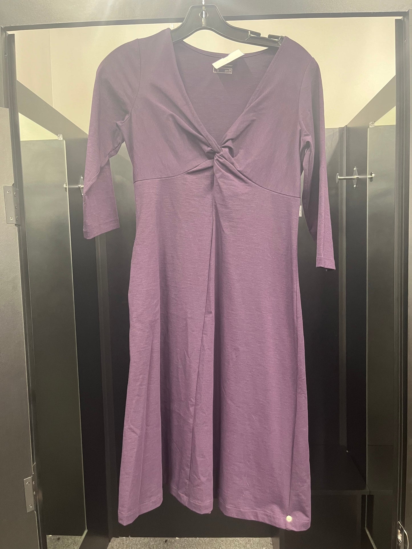 Purple Dress Casual Midi Eddie Bauer, Size Xs