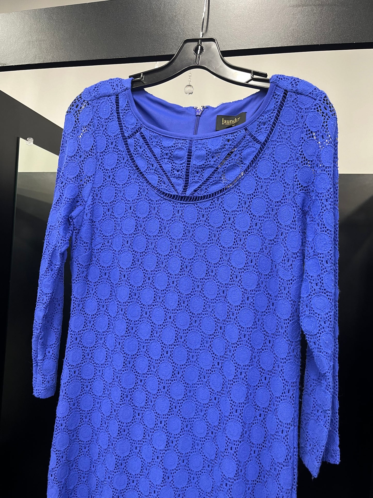 Royal Blue Dress Long Long Sleeve Laundry, Size S