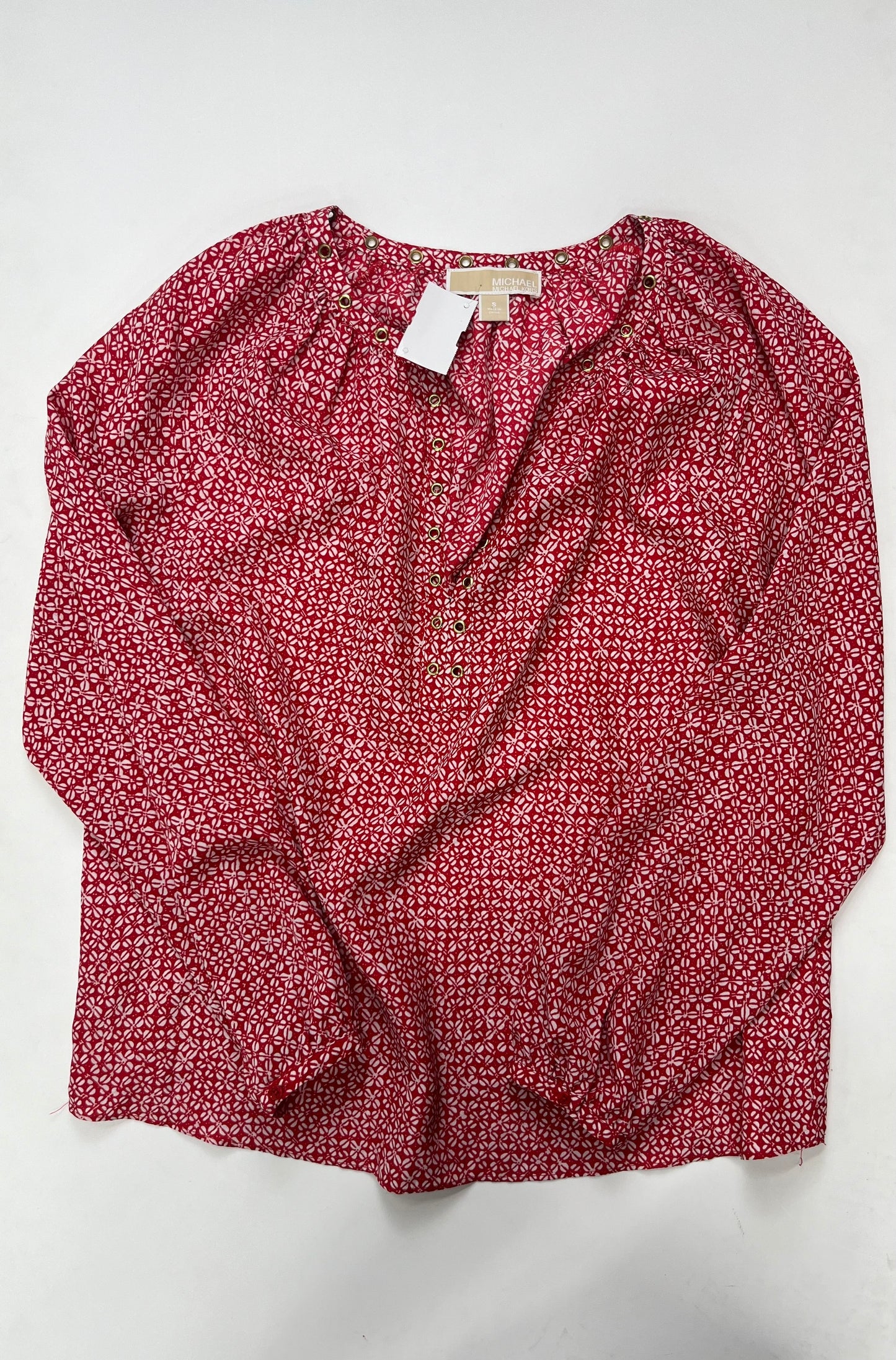 Blouse Long Sleeve By Michael By Michael Kors  Size: S