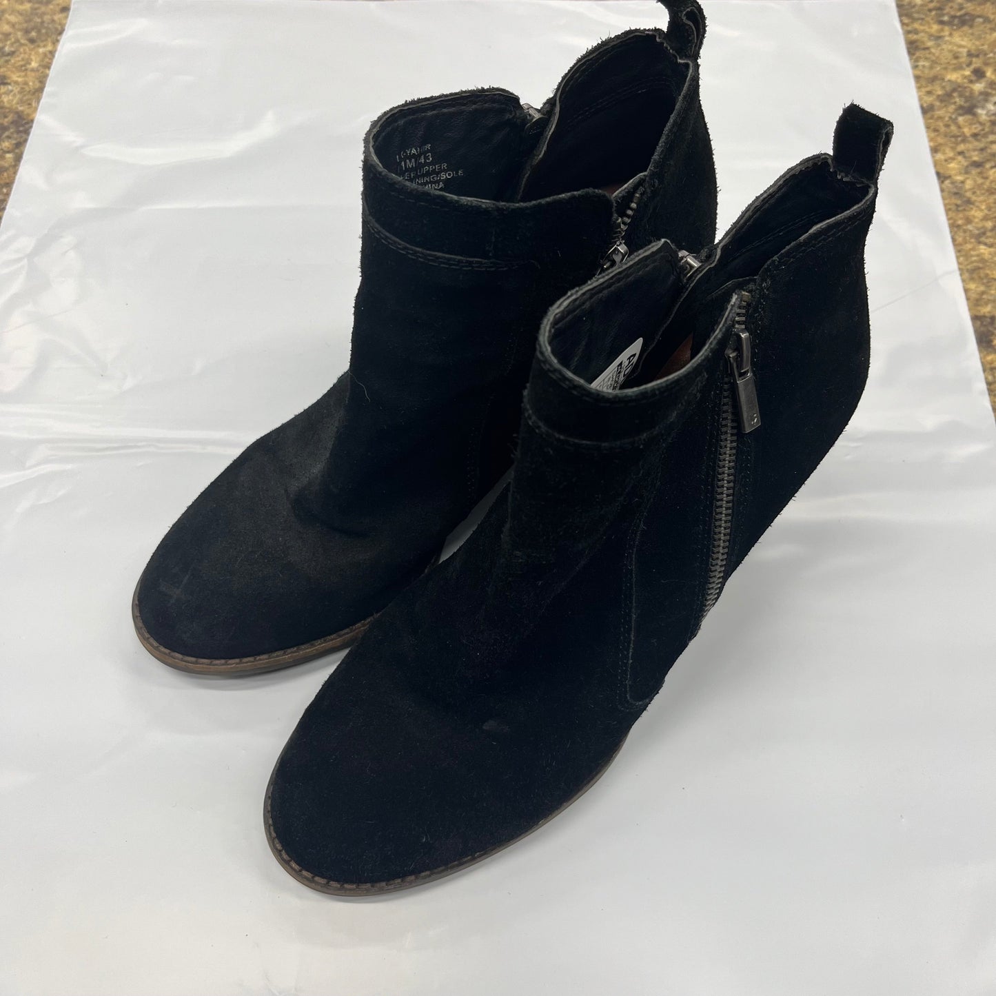 Black Shoes Heels Wedge Lucky Brand, Size 11