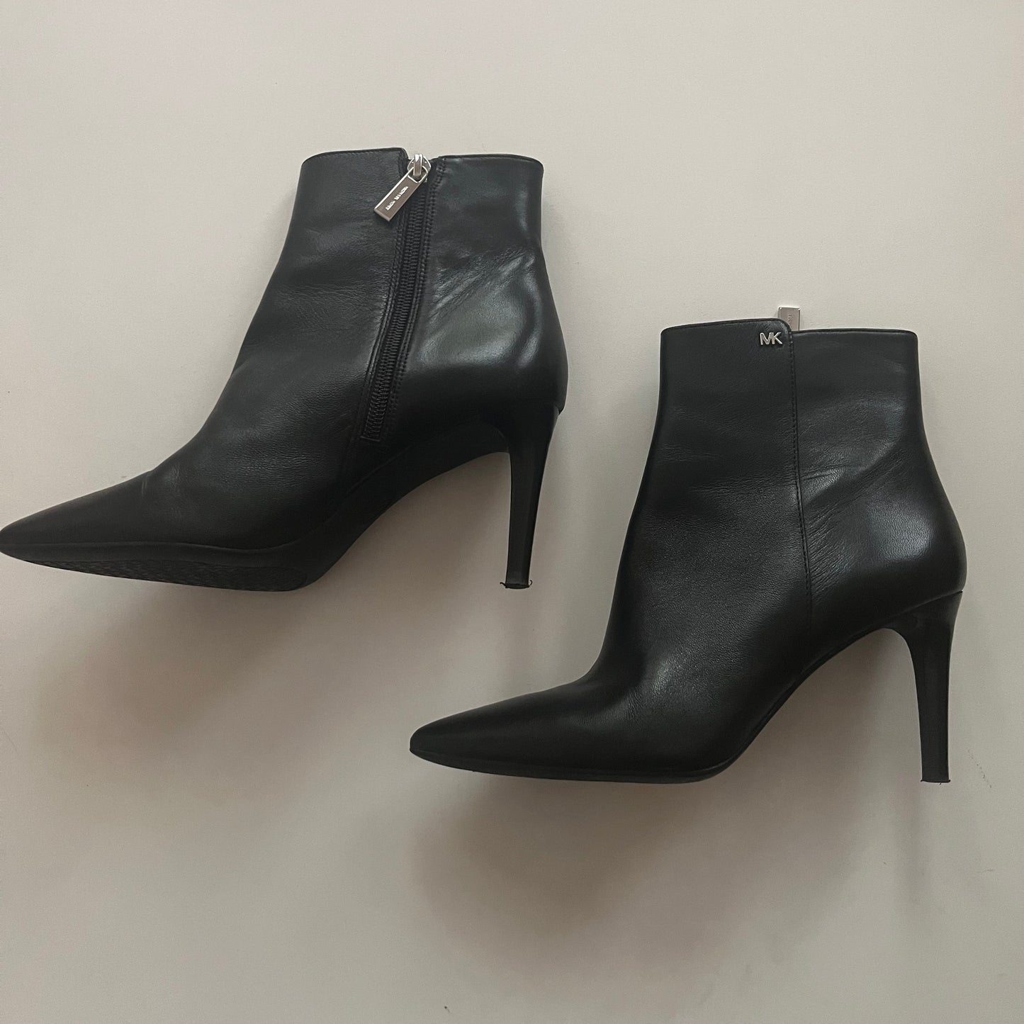 Black Boots Ankle Heels Michael Kors O, Size 6.5